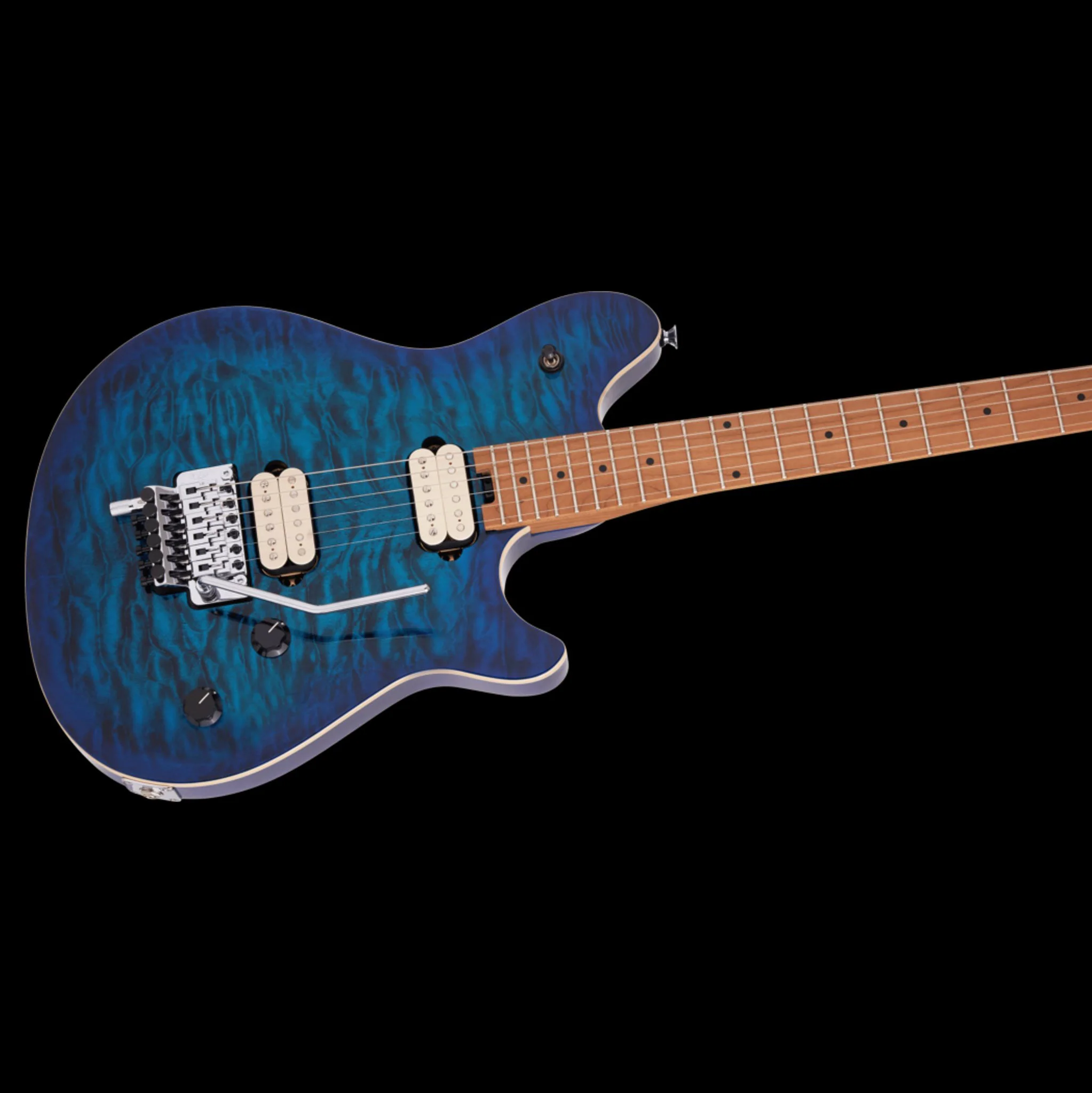 EVH Wolfgang Special QM Baked Maple Fingerboard Chlorine Burst Electric Guitar - Demo - Image 5