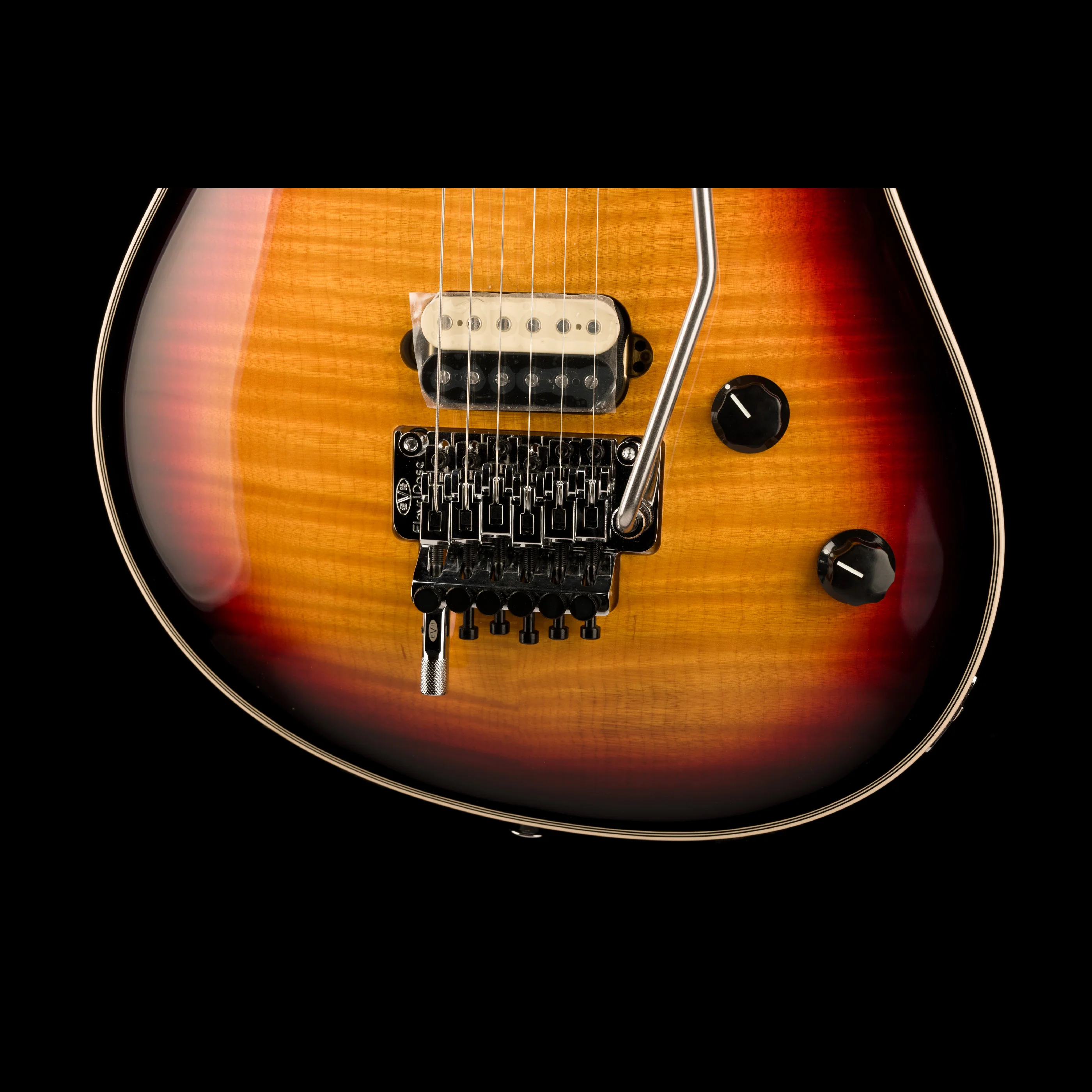 EVH Wolfgang USA 5A Flame Top 3-Tone Burst with Case - Image 5
