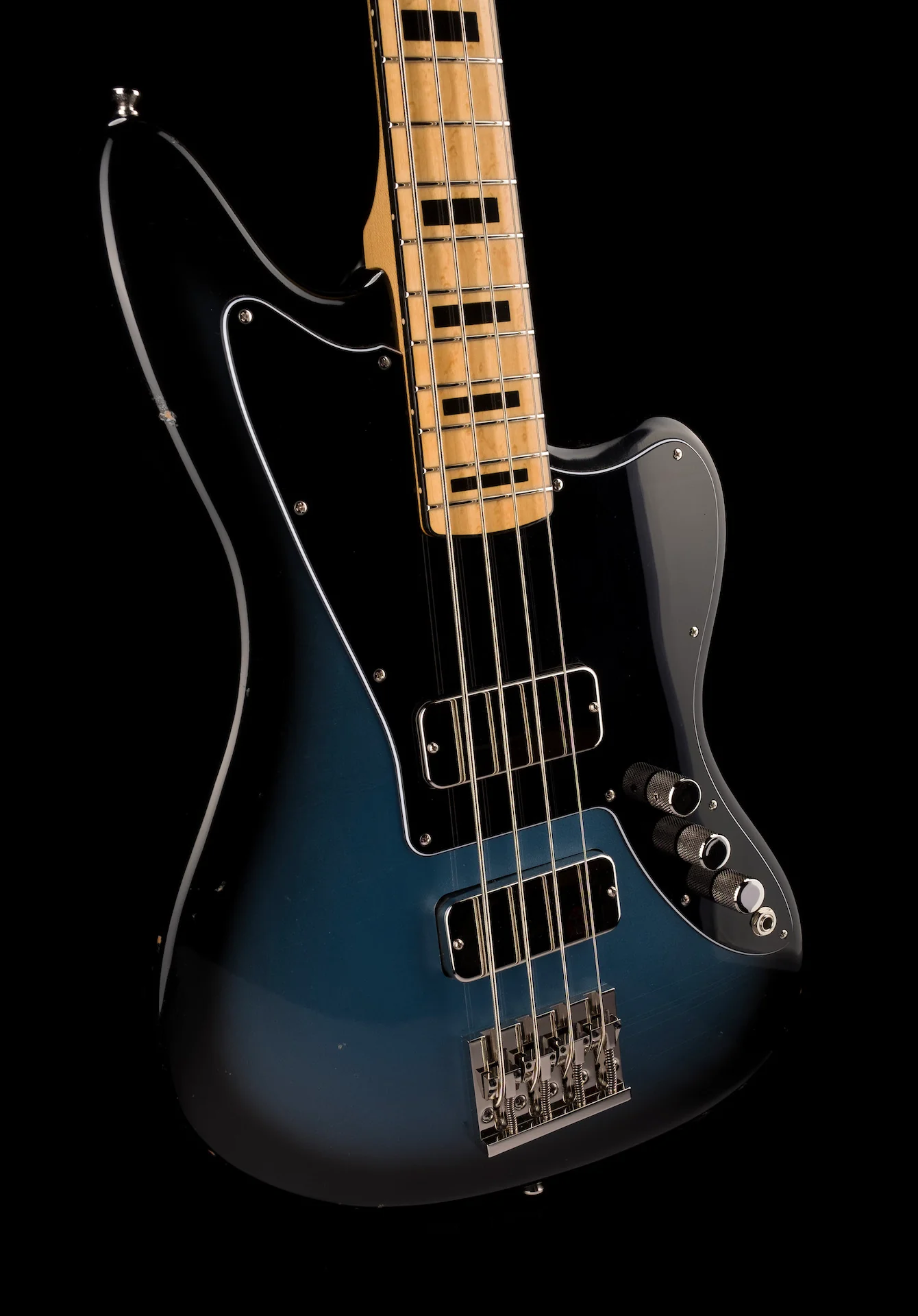 Fano Alt de Facto JM4 Bass Pelham Blue Burst Light Distress with Case - Image 10
