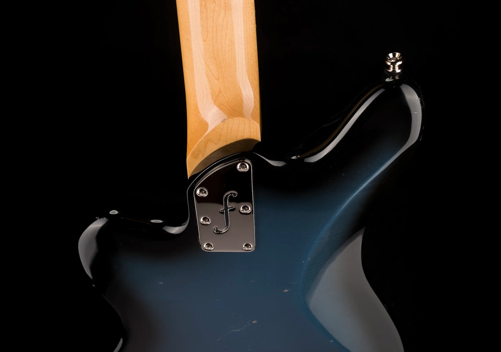 Fano Alt de Facto JM4 Bass Pelham Blue Burst Light Distress with Case - Image 14