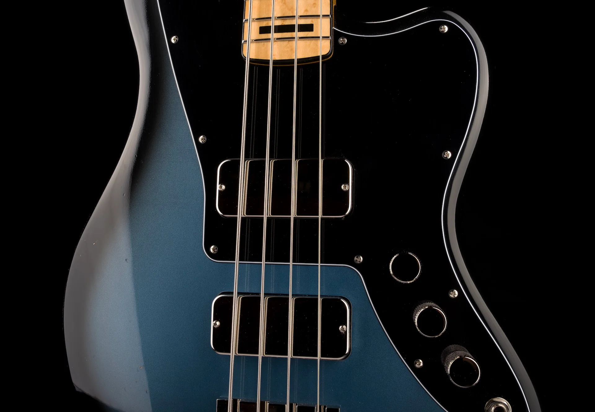Fano Alt de Facto JM4 Bass Pelham Blue Burst Light Distress with Case - Image 6