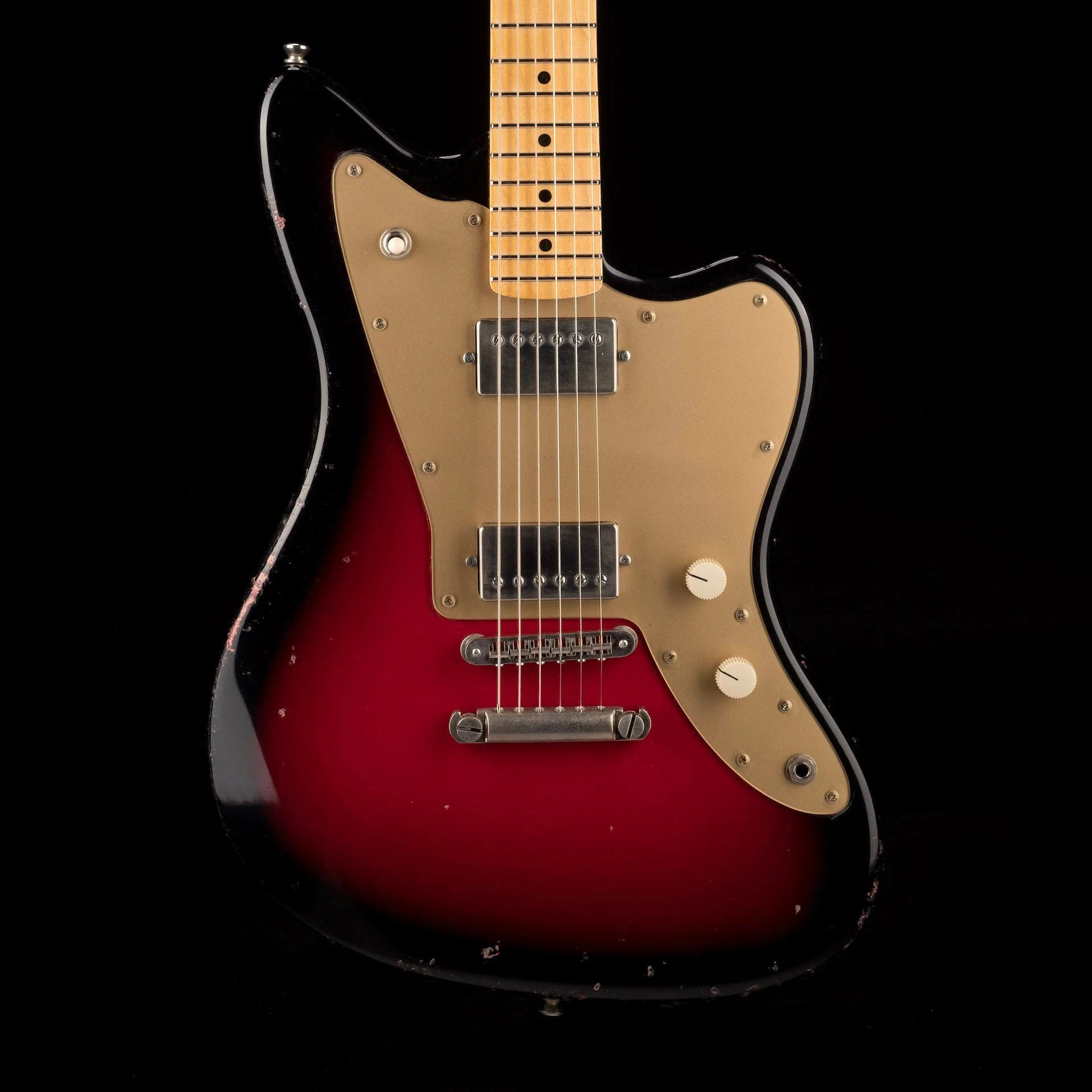 Fano Oltre JM6 Light Distress Red Burst with Gig Bag