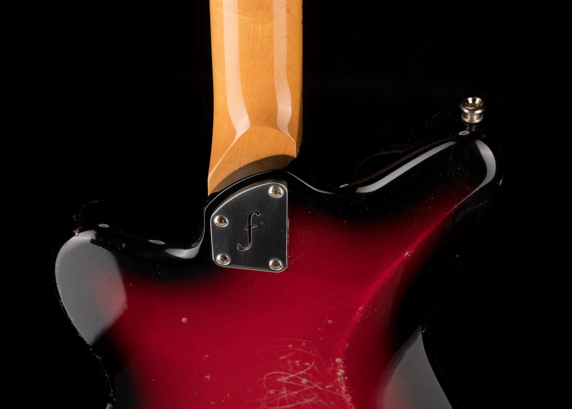 Fano Oltre JM6 Light Distress Red Burst with Gig Bag - Image 14