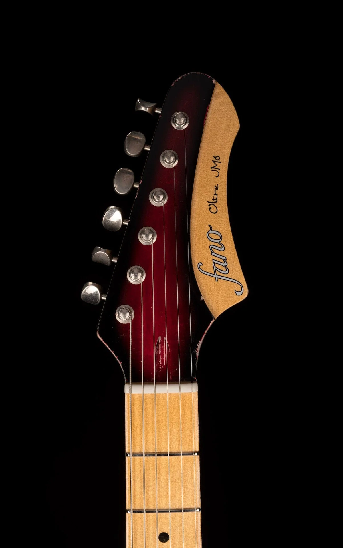 Fano Oltre JM6 Light Distress Red Burst with Gig Bag - Image 16