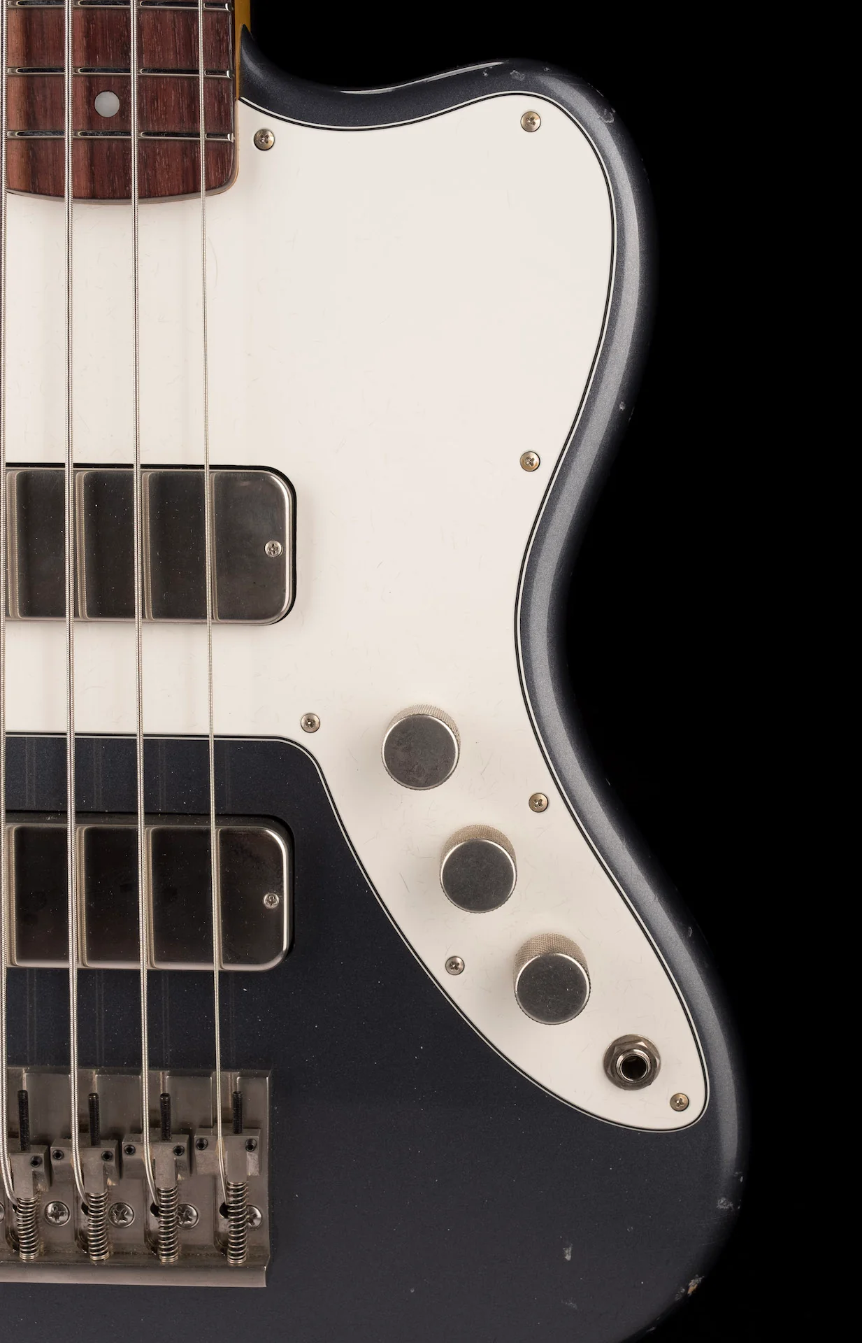 Fano Oltre Series JM4 Bass Light Distress Charcoal Frost with Gig Bag - Image 9