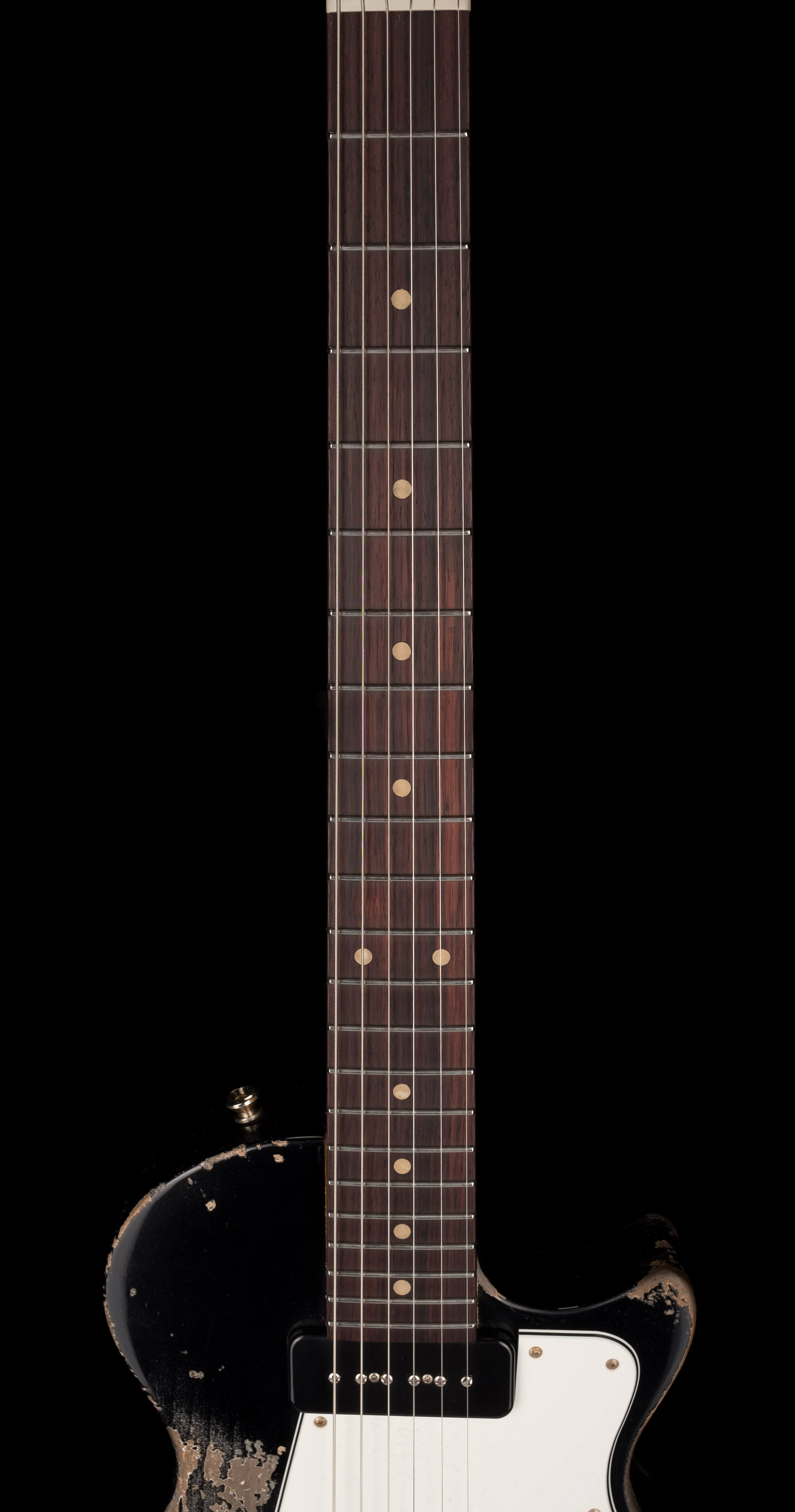 Fano Oltre Series SP6 P90 Medium/Heavy Distress Bull Black with Gig Bag - Image 10