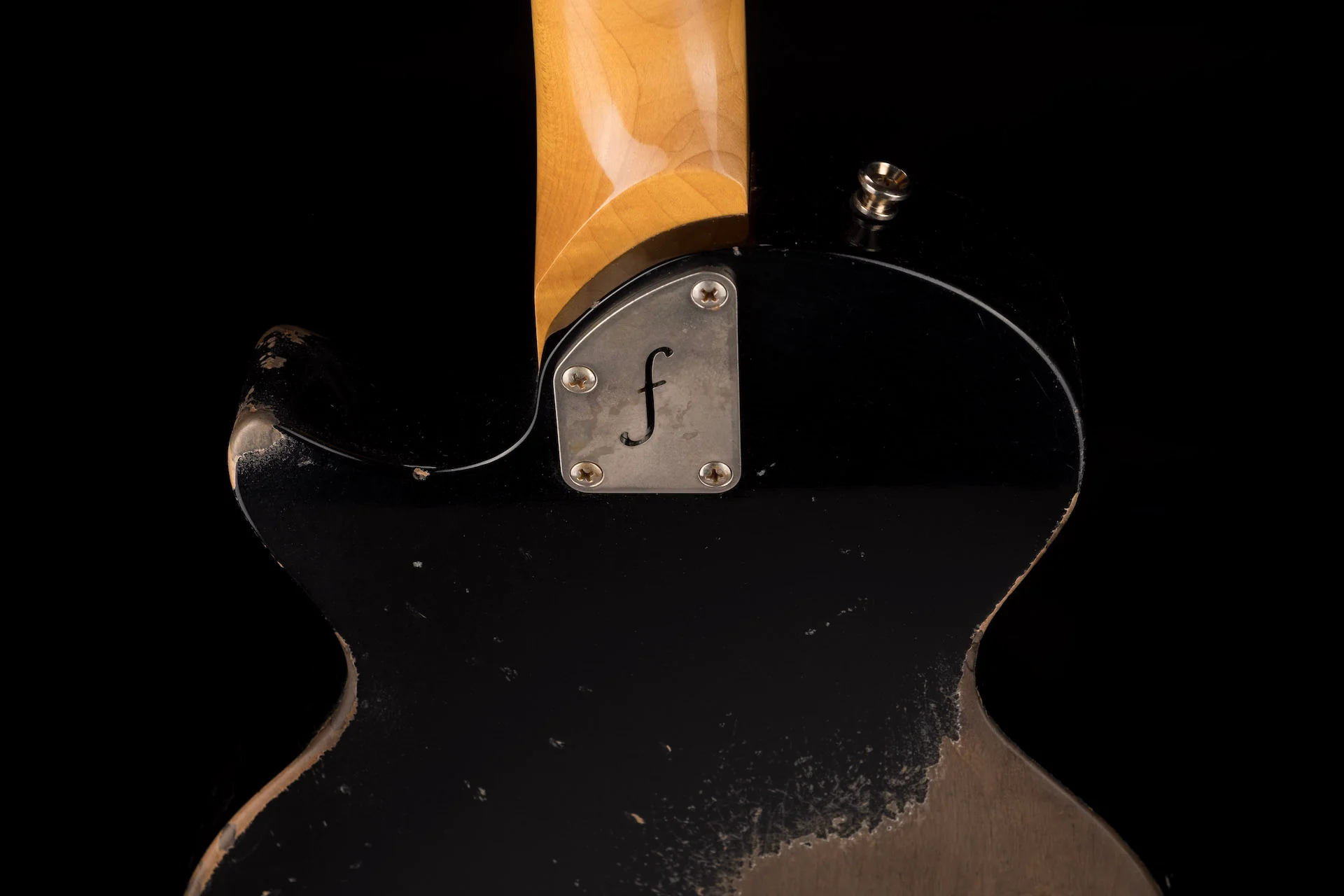 Fano Oltre Series SP6 P90 Medium/Heavy Distress Bull Black with Gig Bag - Image 14