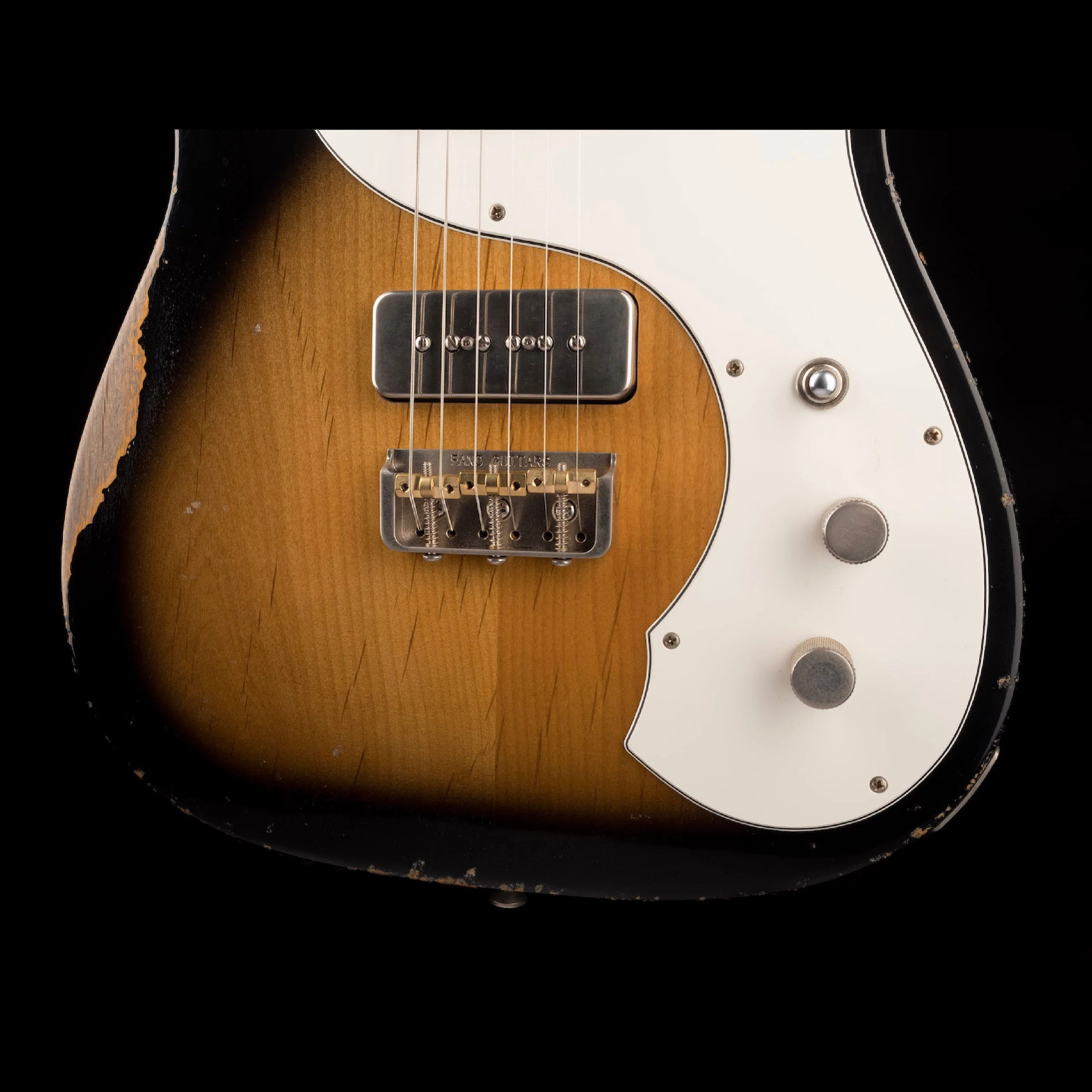 Fano Oltre TC6 Medium Distress 2-Tone Sunburst With Gig Bag - Image 5