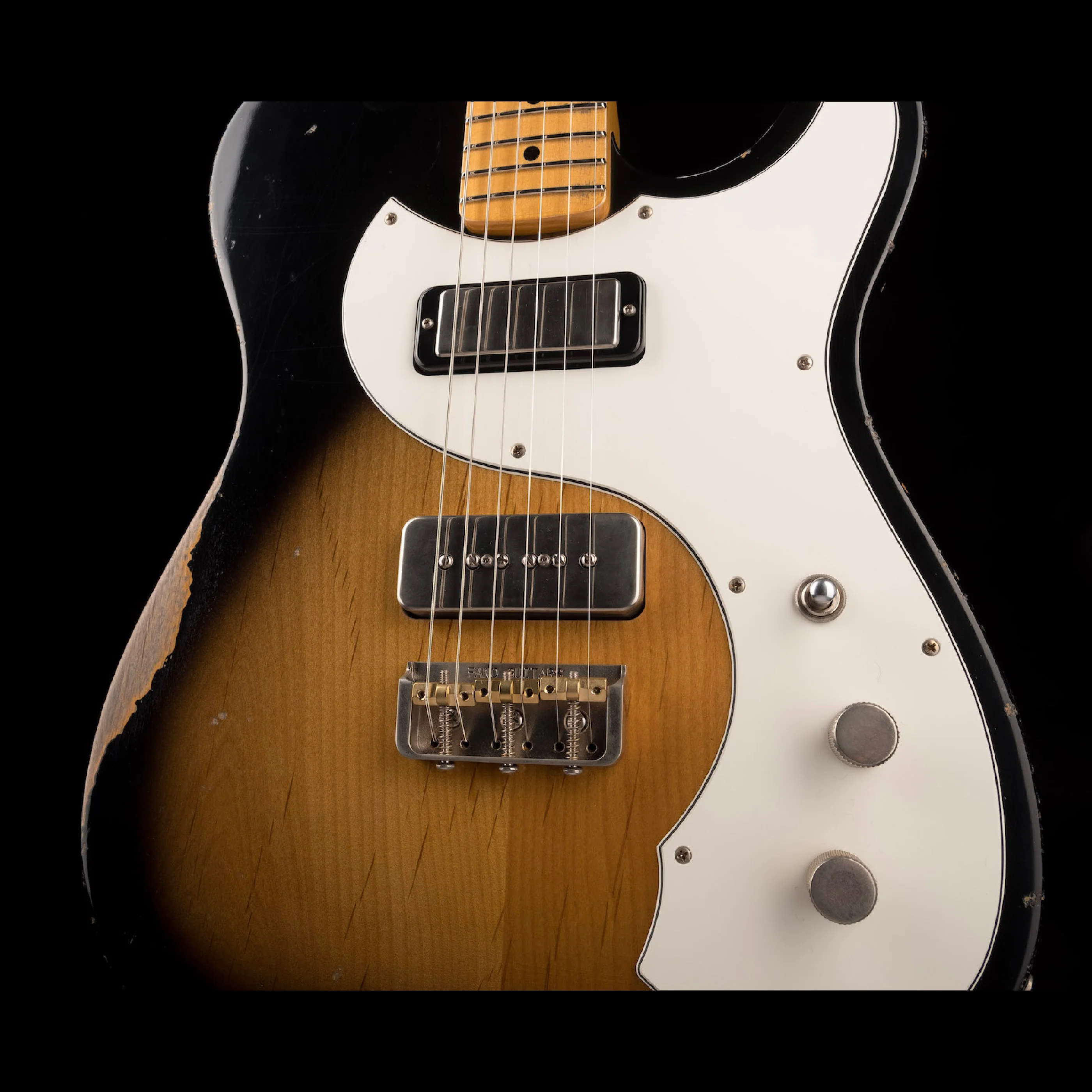 Fano Oltre TC6 Medium Distress 2-Tone Sunburst With Gig Bag - Image 6