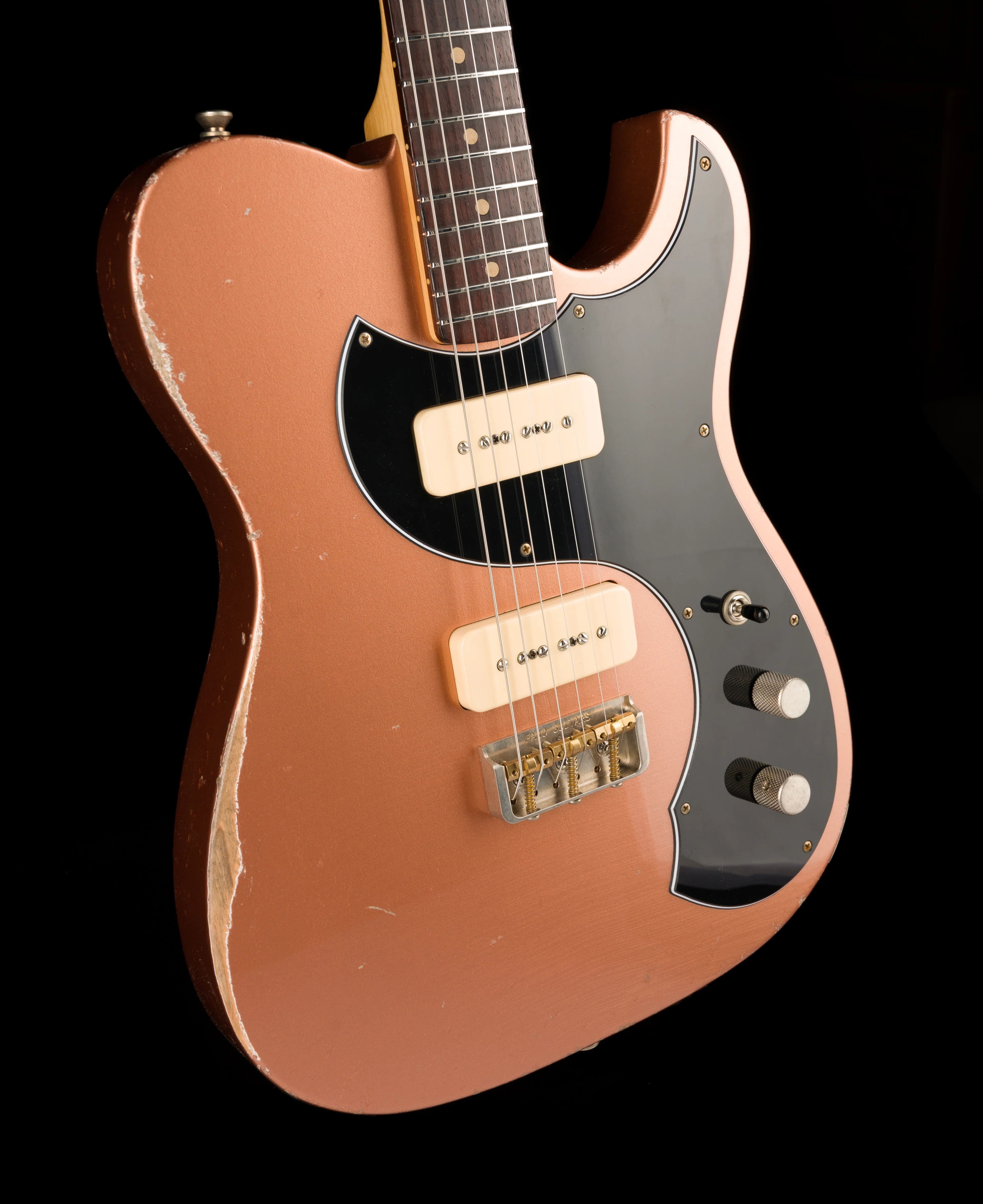 Fano Oltre TC6 P-90 Medium Distress Copper with Gig Bag - Image 10