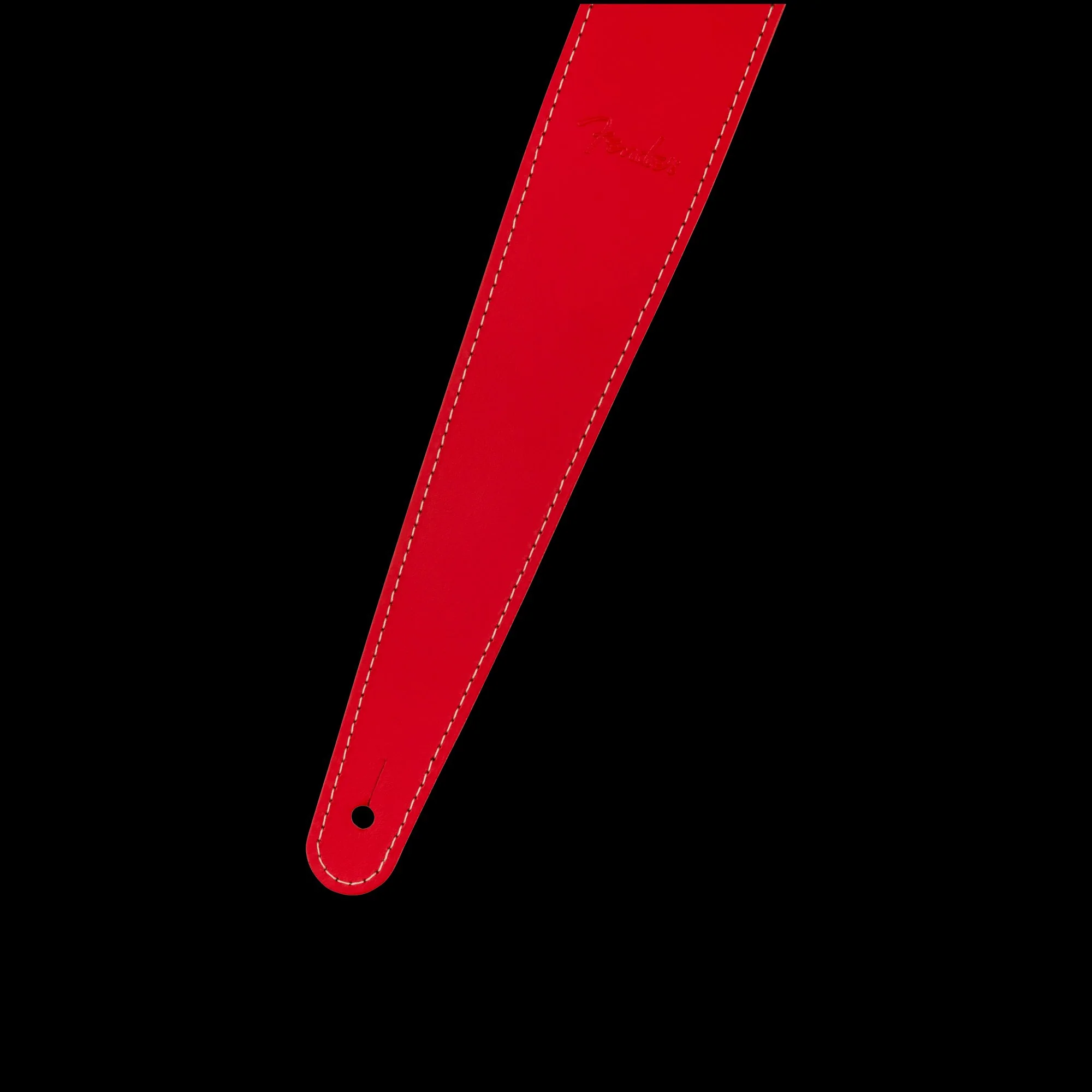 Fender 2" Essentials Leather Strap Red - Image 2