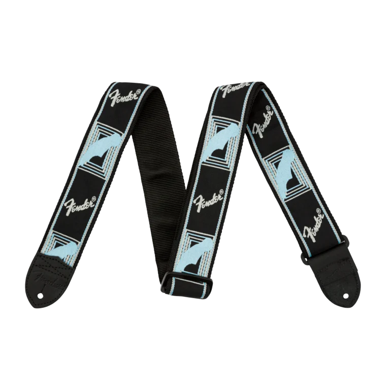 Fender 2" Monogrammed Black/Light Grey/Blue