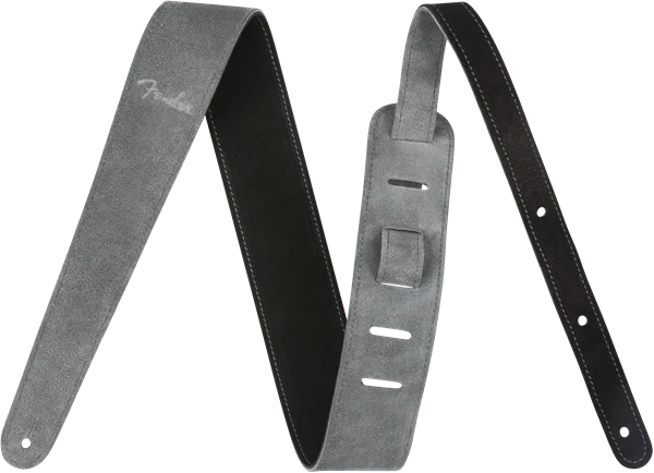 Fender 2" Suede Strap Black/Gray Reversible - Image 6