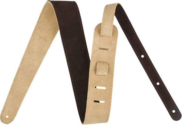 Fender 2" Suede Strap Brown/Tan Reversible - Image 6