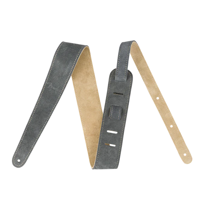 Fender 2" Suede Strap Gray/Tan Reversible