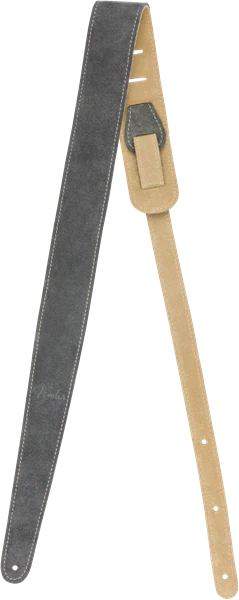Fender 2" Suede Strap Gray/Tan Reversible - Image 2