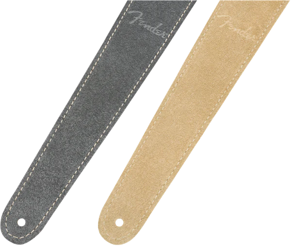 Fender 2" Suede Strap Gray/Tan Reversible - Image 4