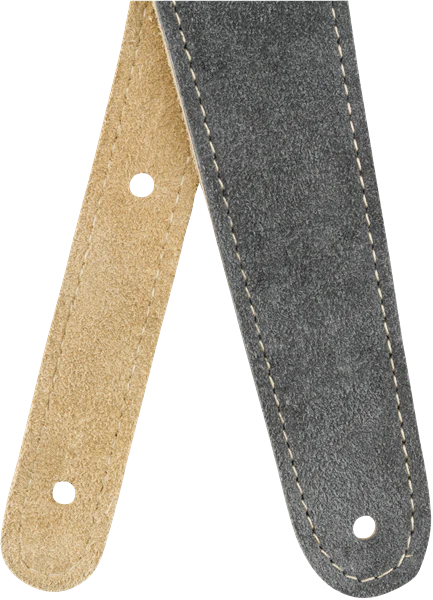 Fender 2" Suede Strap Gray/Tan Reversible - Image 5