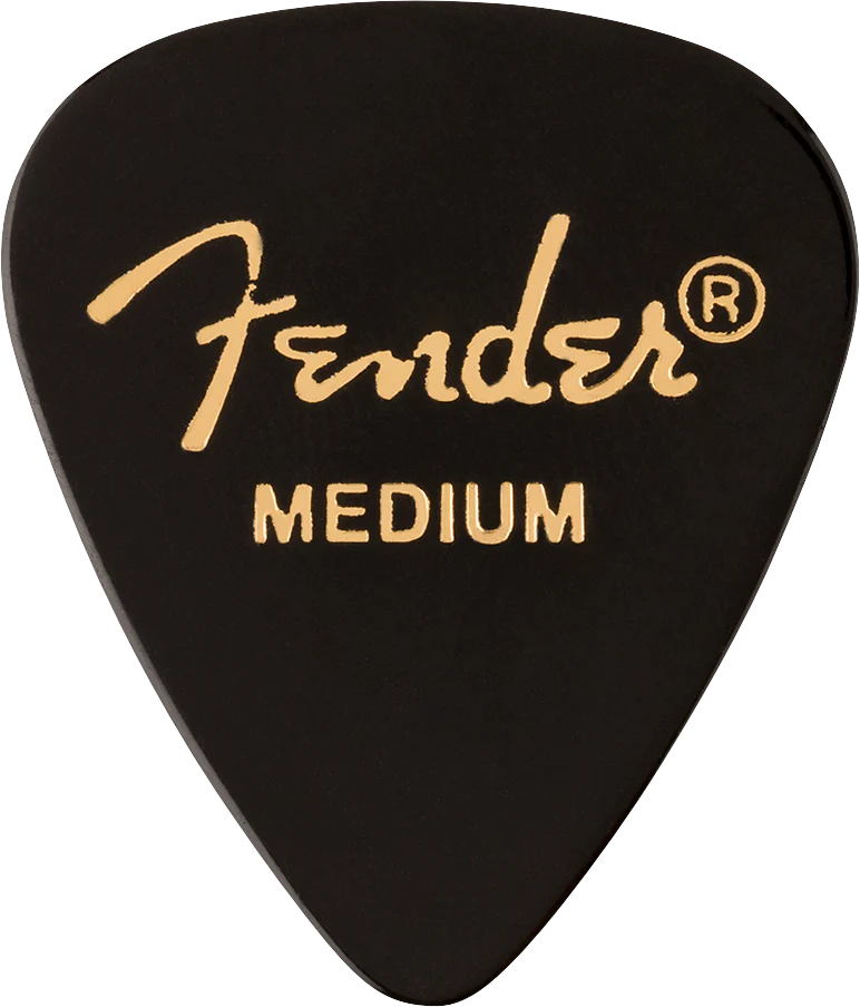 Fender 351 Shape Premium Picks Medium Black 12 Count
