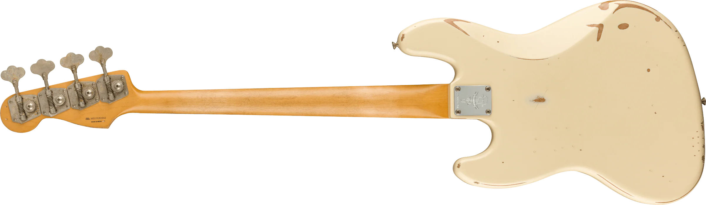 Fender 60th Anniversary Road Worn Jazz Bass Pau Ferro Fingerboard Olympic White With Case - Image 3