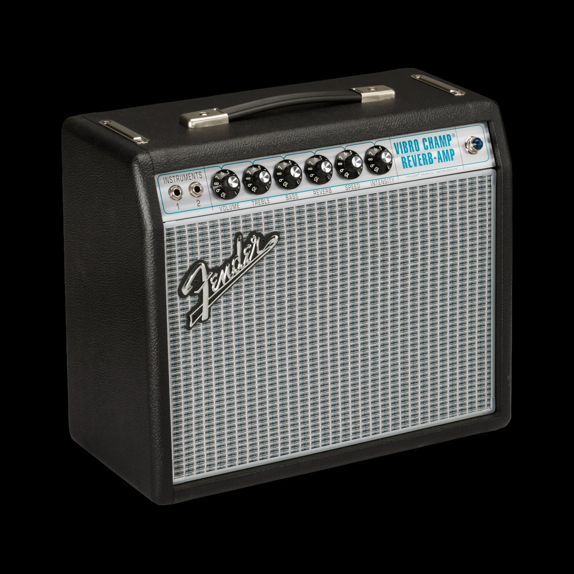 Fender '68 Custom Vibro Champ Reverb Tube Guitar Amp Combo - Image 2