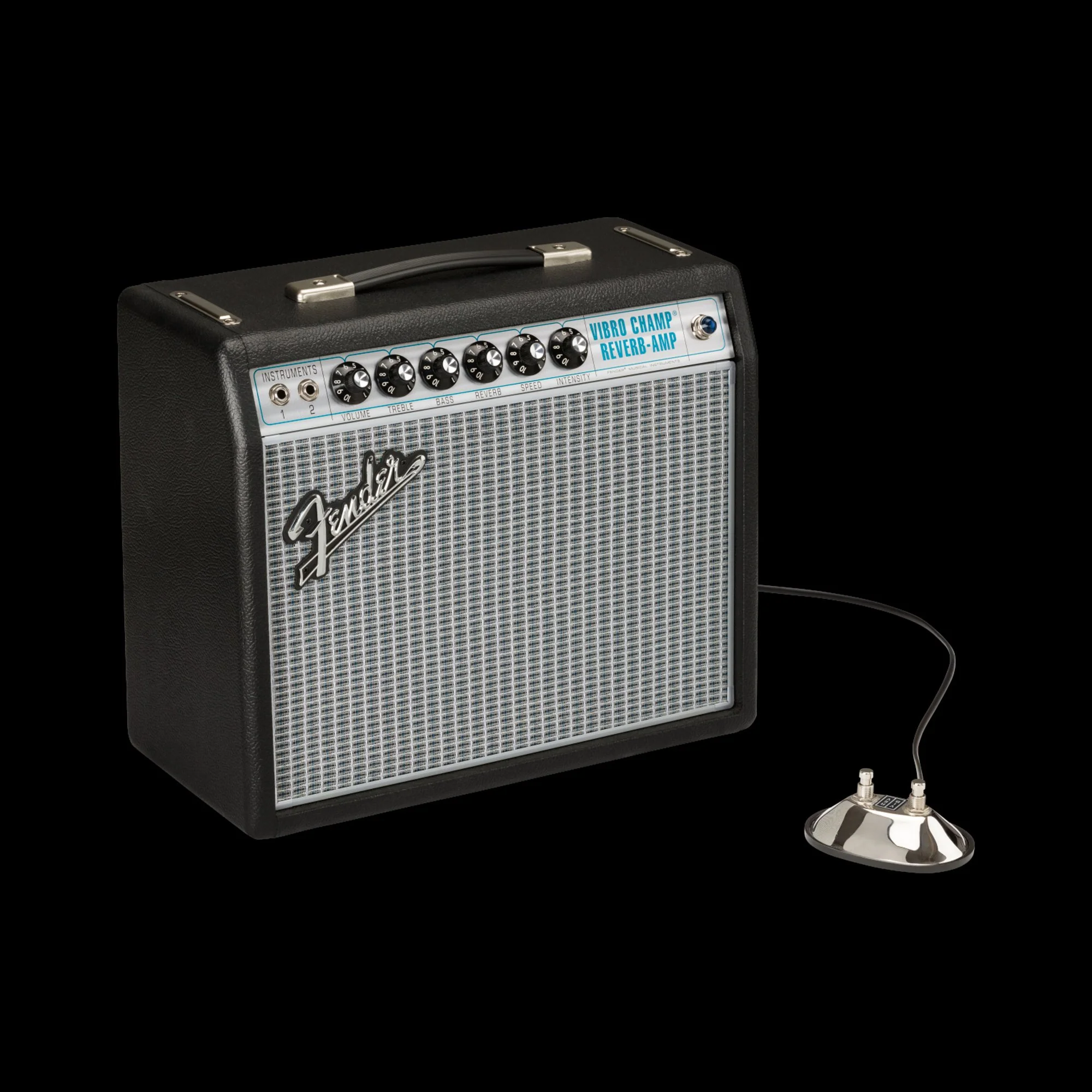 Fender '68 Custom Vibro Champ Reverb Tube Guitar Amp Combo - Image 3