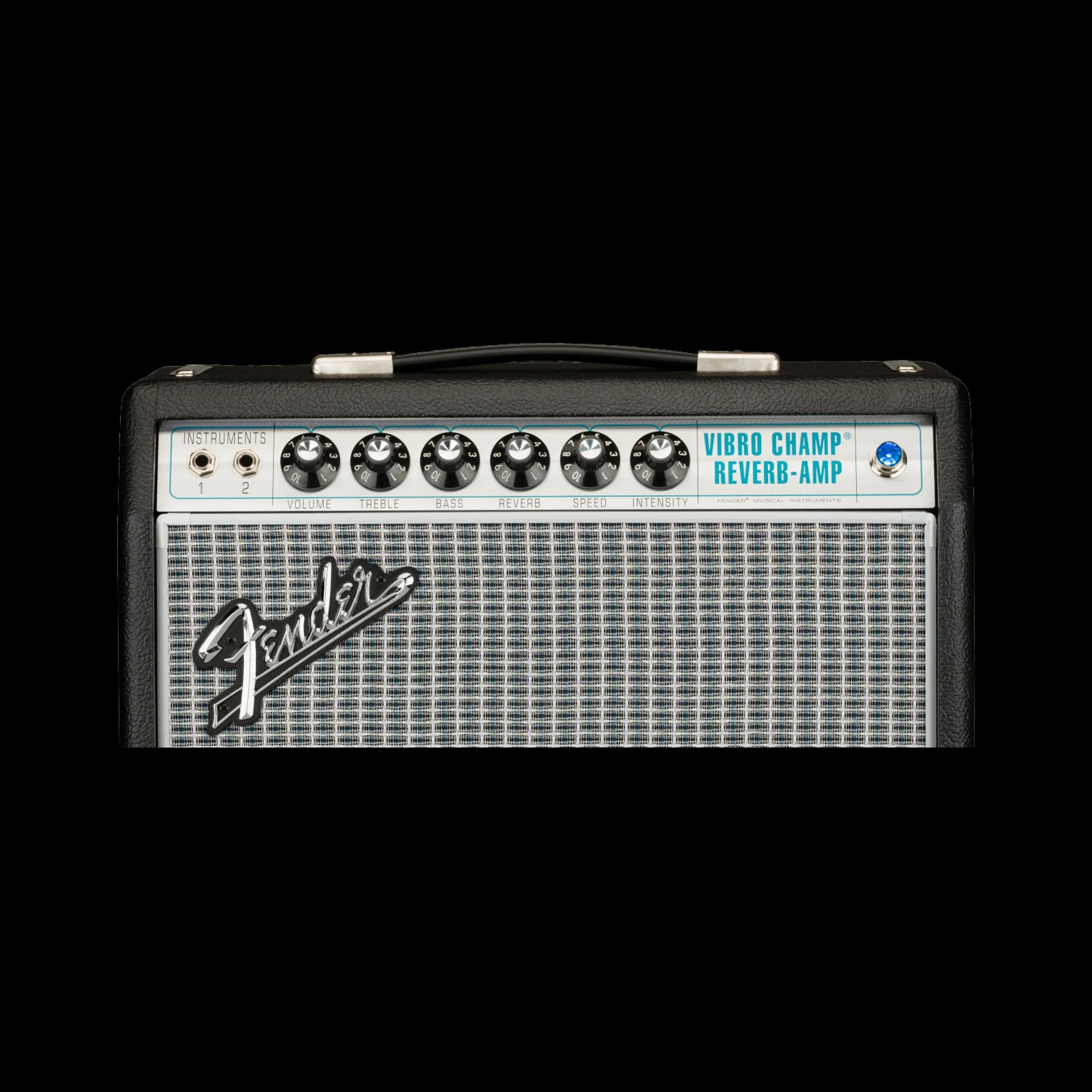 Fender '68 Custom Vibro Champ Reverb Tube Guitar Amp Combo - Image 4