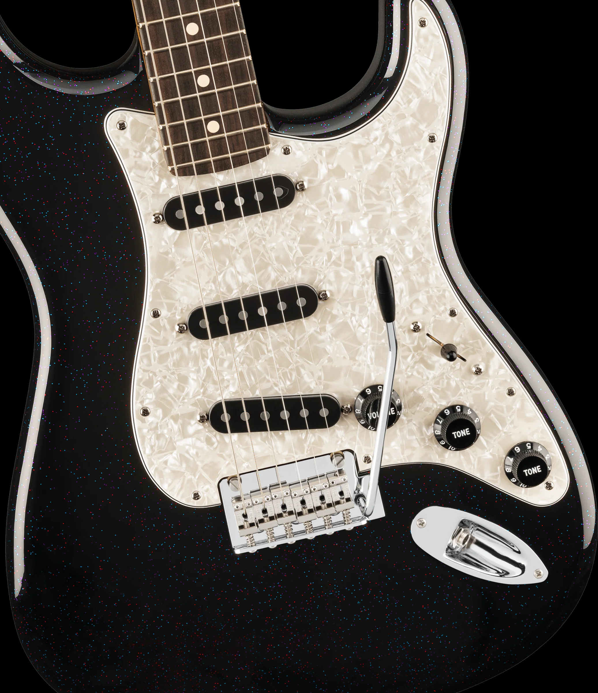 Fender Limited Edition 70th Anniversary Player Stratocaster Rosewood Fingerboard Nebula Noir With Gig Bag - Image 4