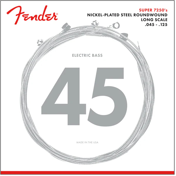 Fender 7250 Nickel Plated Steel Long Scale 5-string 7250-5M .045-.125 Electric Bass Strings - Image 2
