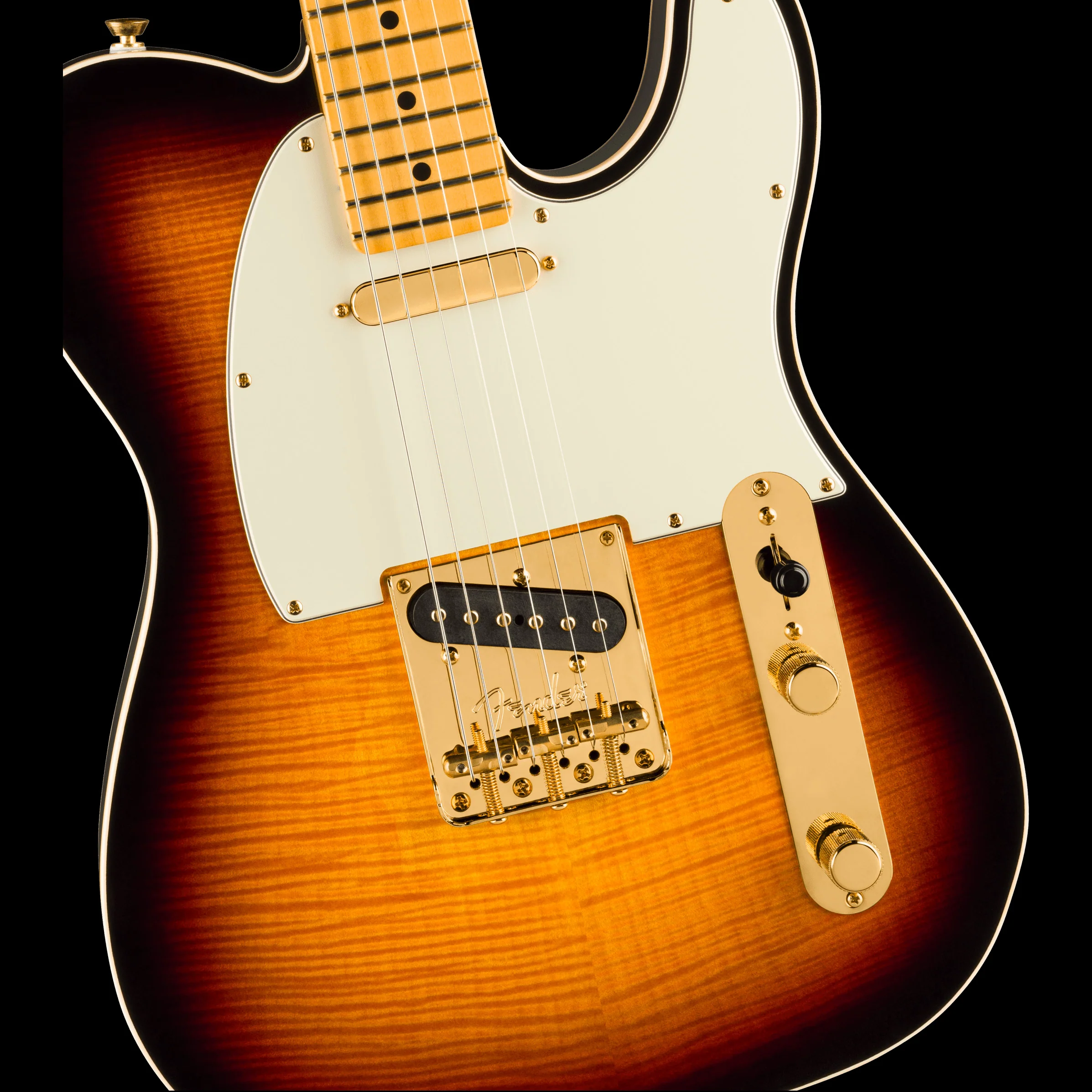 Fender 75th Anniversary American Professional Custom Telecaster 2-Color Sunburst with Case - Image 4