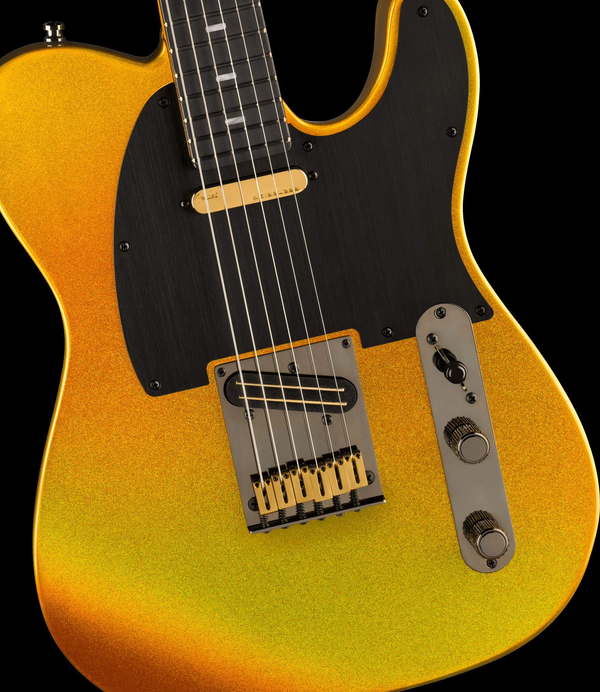 Fender 75th Anniversary American Ultra II Telecaster Liquid Gold with Case - Image 3