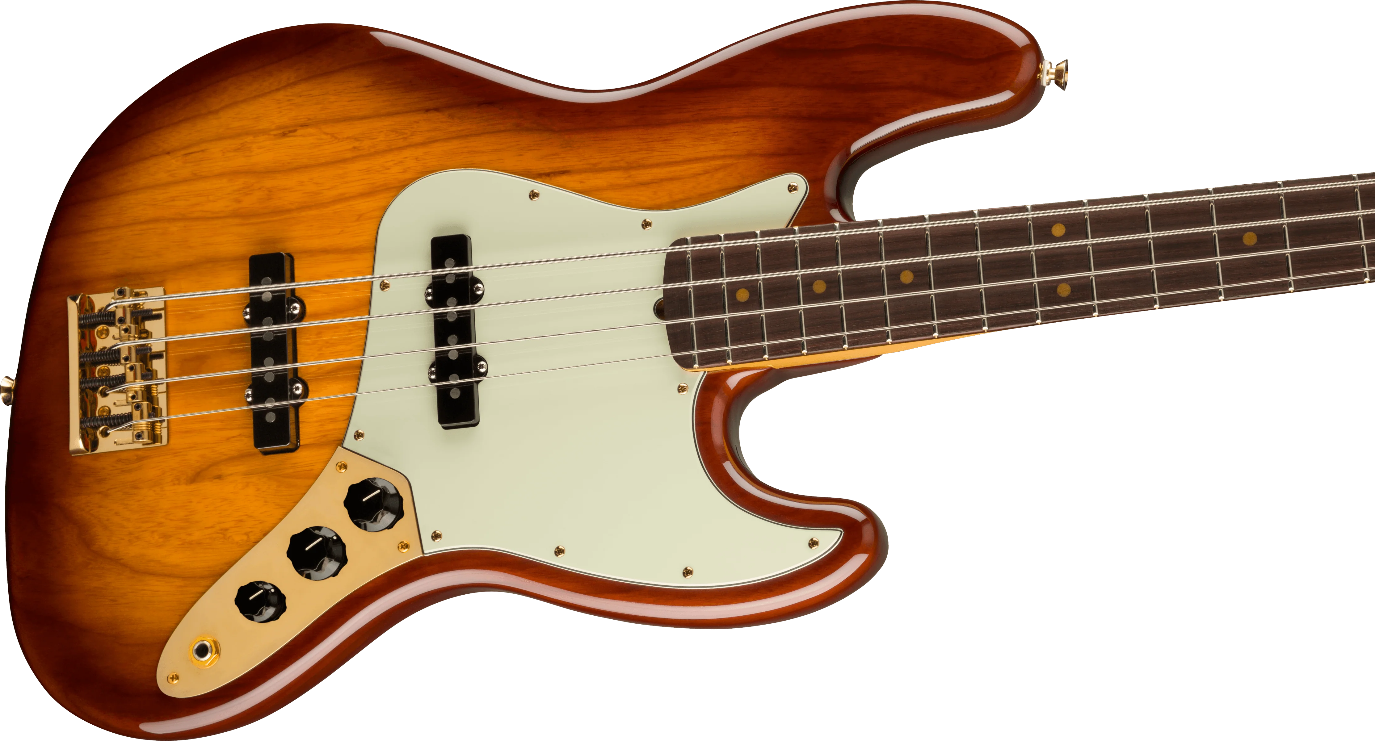 Fender 75th Anniversary Commemorative Jazz Bass Rosewood Bourbon Burst - Image 4