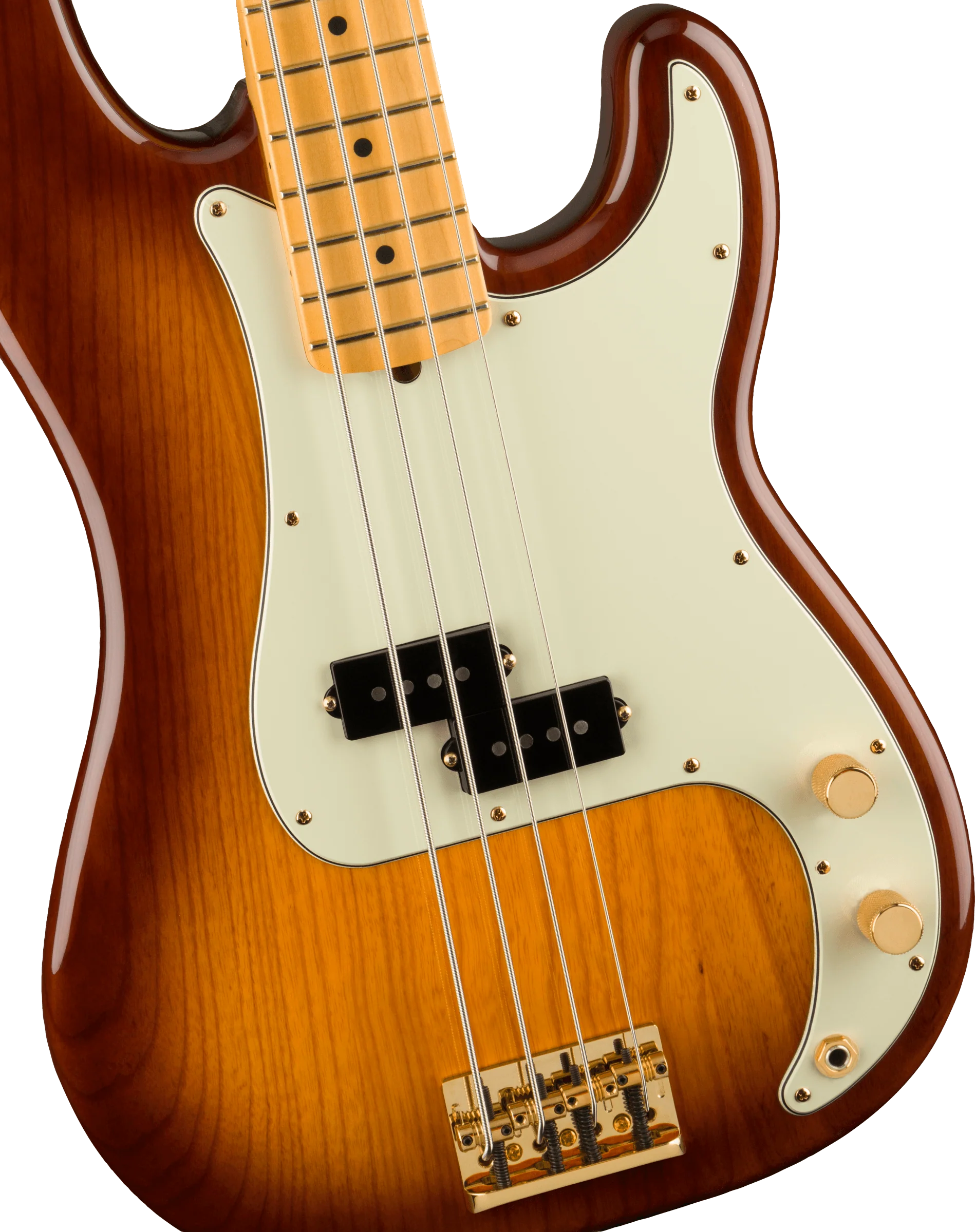 Fender 75th Anniversary Commemorative Precision Bass Maple Fingerboard 2-Color Bourbon Burst - Image 3