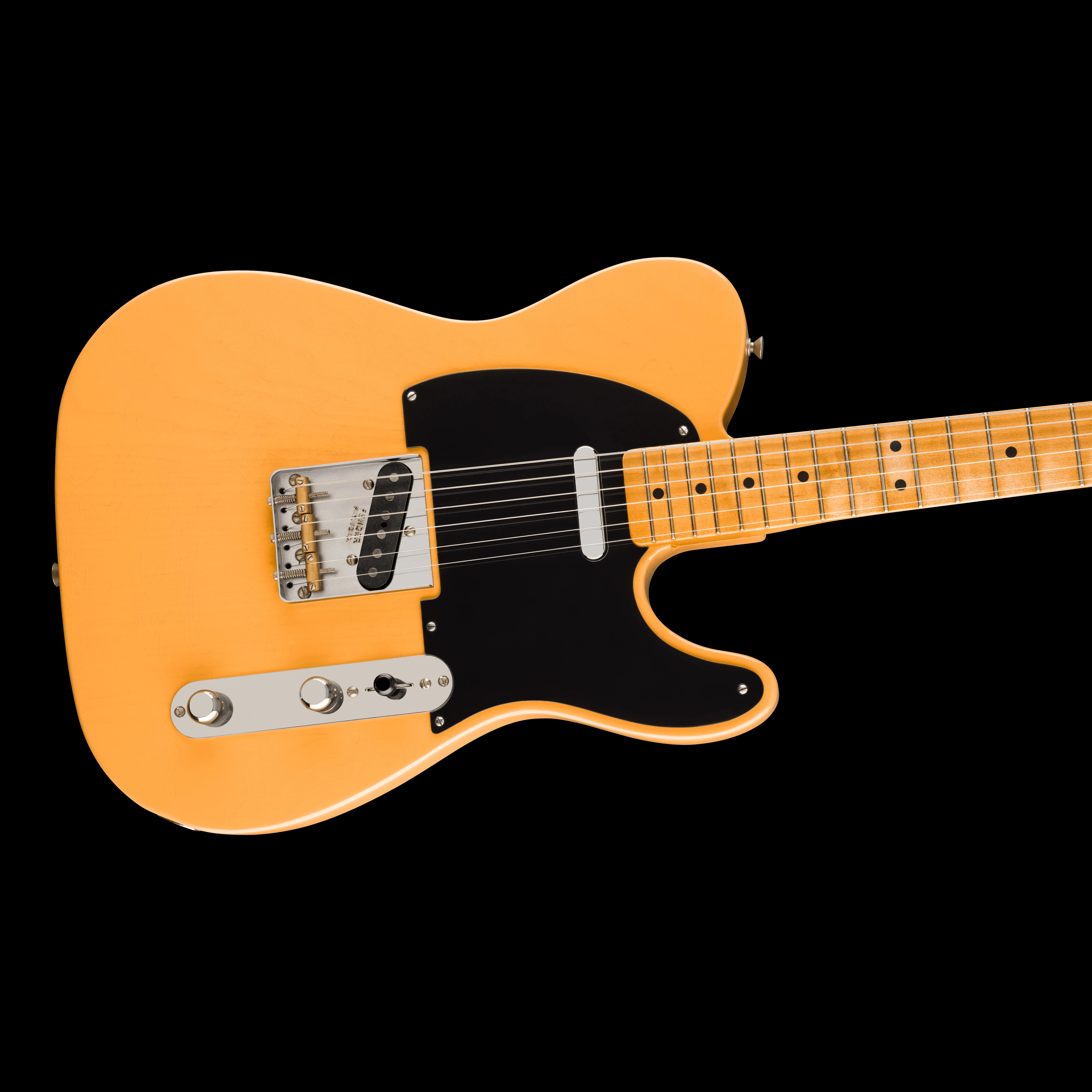 Fender 75th Anniversary Vintera Road Worn 1951 Telecaster Butterscotch Blonde with Case - Image 3