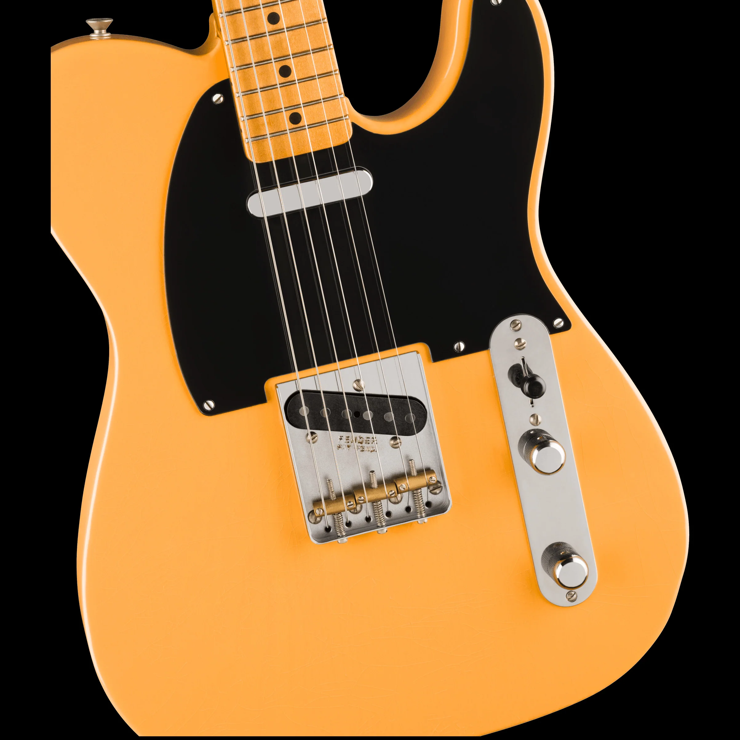 Fender 75th Anniversary Vintera Road Worn 1951 Telecaster Butterscotch Blonde with Case - Image 4