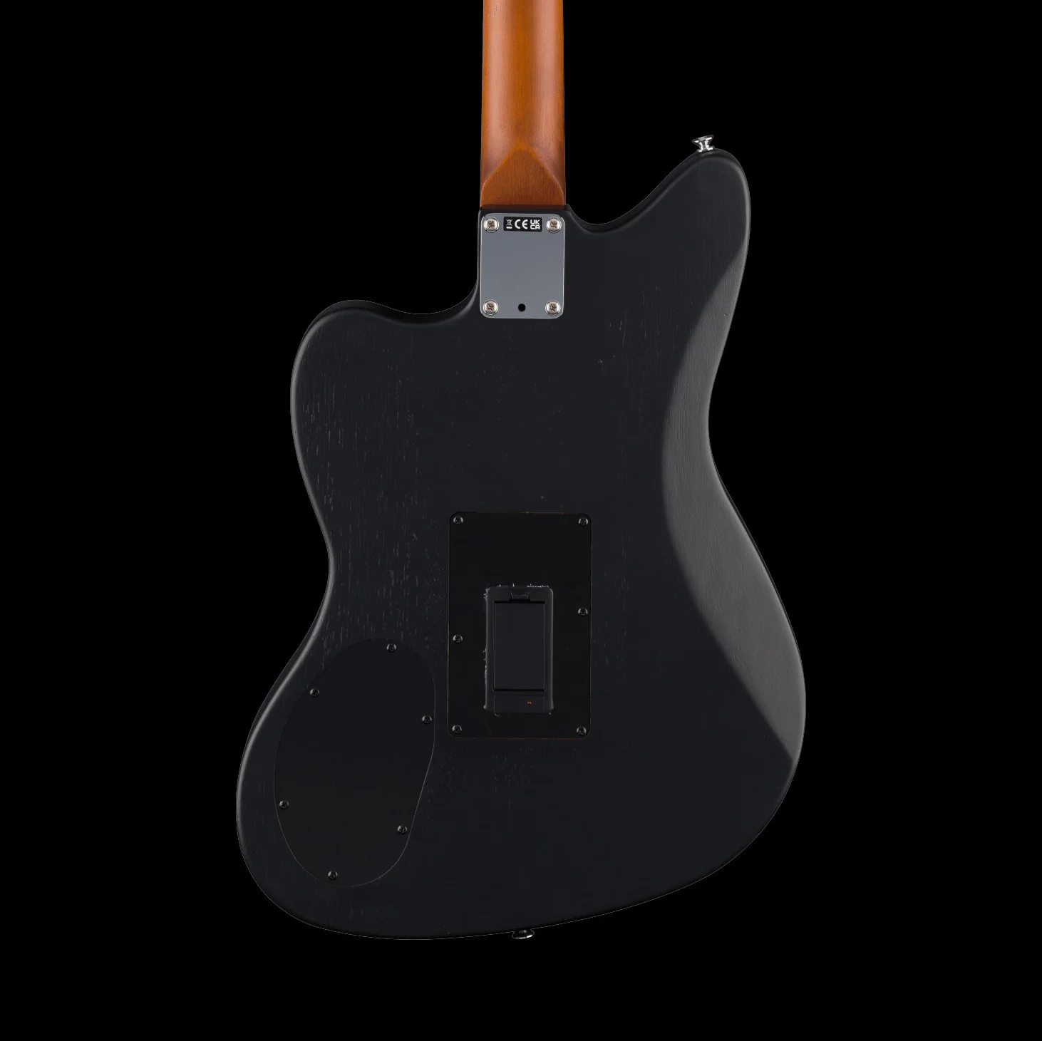 Fender Acoustasonic Standard Jazzmaster Black Acoustic Electric Guitar - Image 2