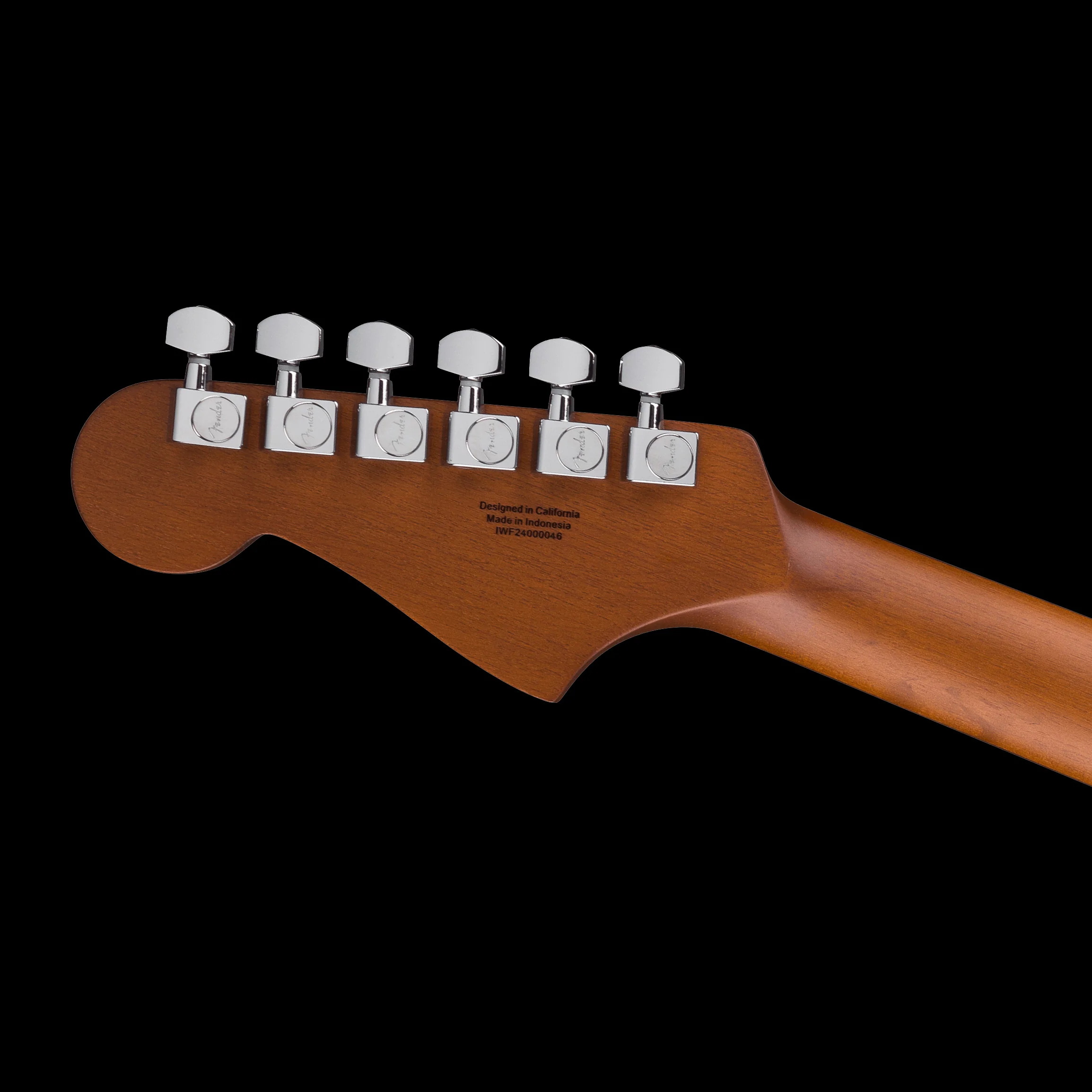 Fender Acoustasonic Standard Jazzmaster Black Acoustic Electric Guitar - Image 7