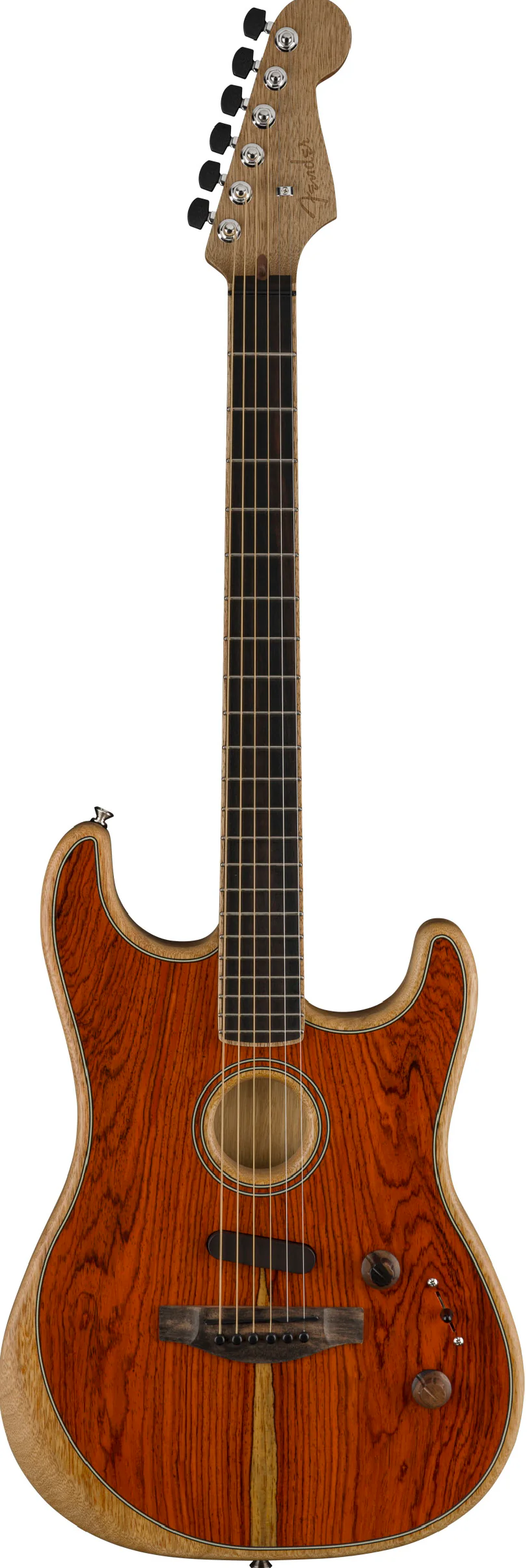 Fender Limited Edition American Acoustasonic Strat Ebony Fingerboard Cocobolo Acoustic-Electric Guitar - Image 2