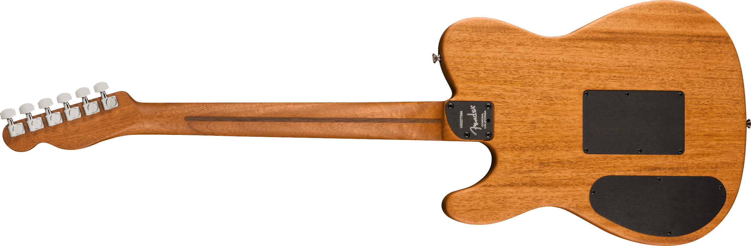 Fender American Acoustasonic Telecaster All-Mahogany Bourbon Burst With Gig Bag - Image 3