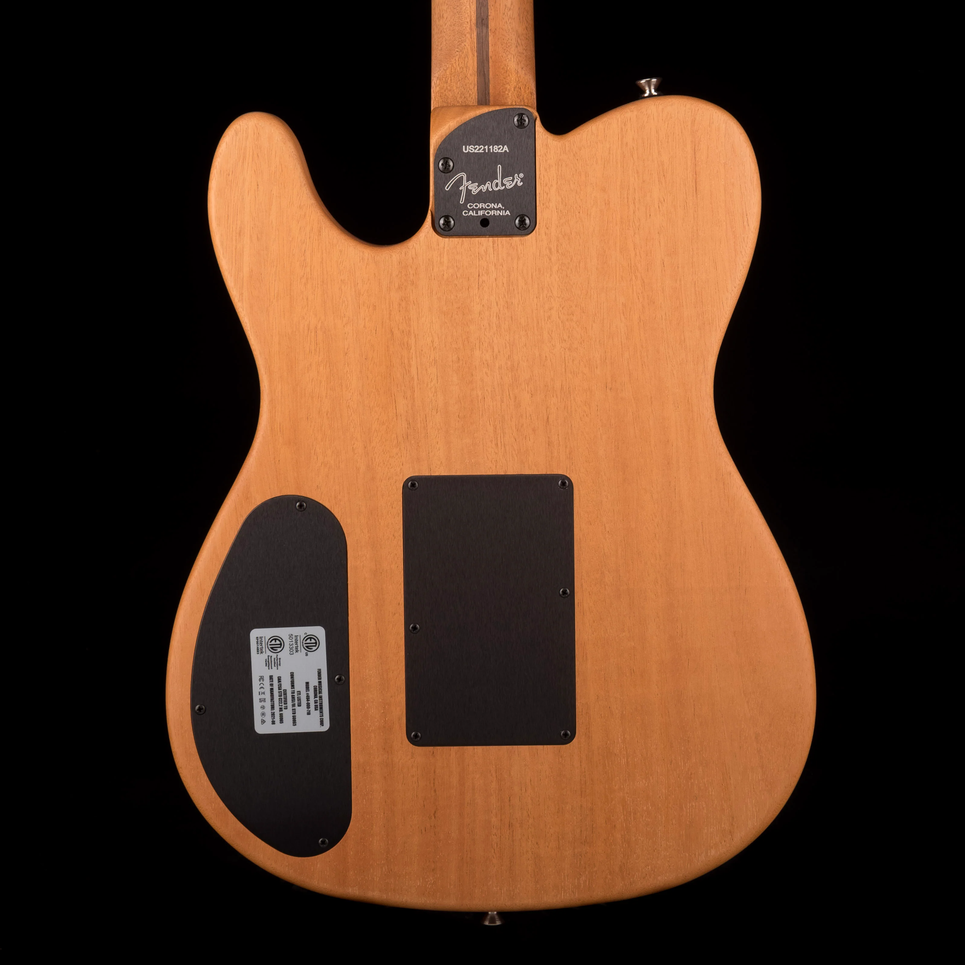 Used Fender Limited Edition American Acoustasonic Telecaster Pink Paisley Acoustic Electric Guitar with Gig Bag - Image 14