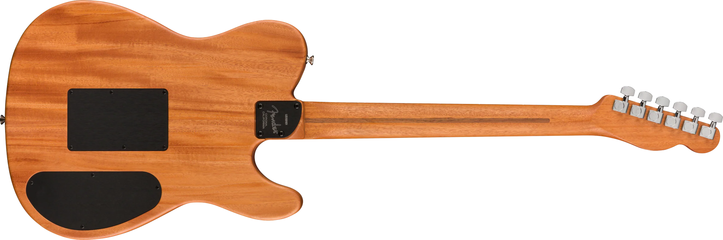 Fender American Acoustasonic Telecaster Left-Handed Ebony Fingerboard Natural Acoustic Electric Guitar - Image 5