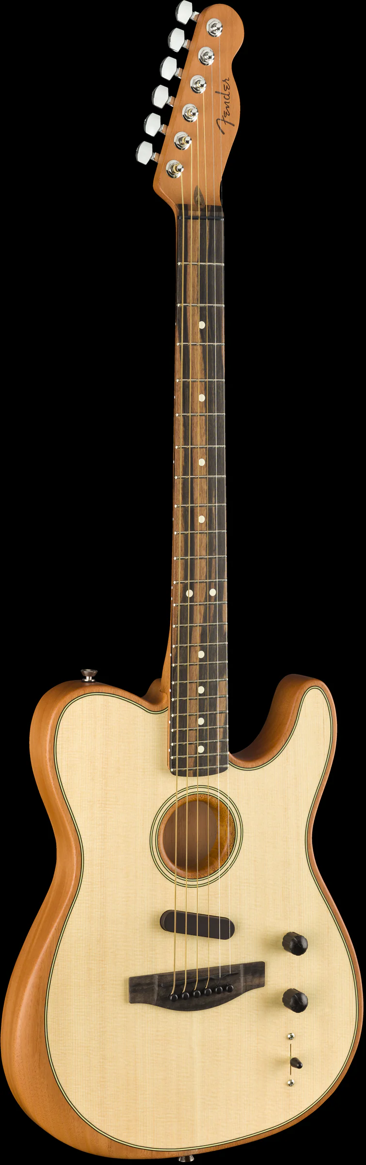 Fender American Acoustasonic Telecaster Natural With Deluxe Gig Bag - Image 3