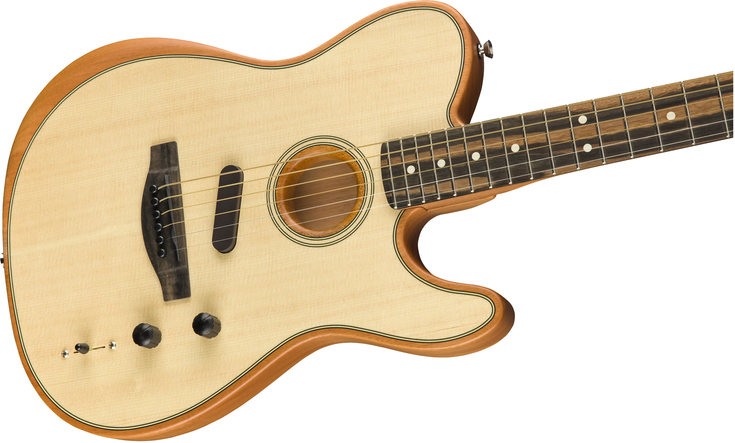 Fender American Acoustasonic Telecaster Natural With Deluxe Gig Bag - Image 4