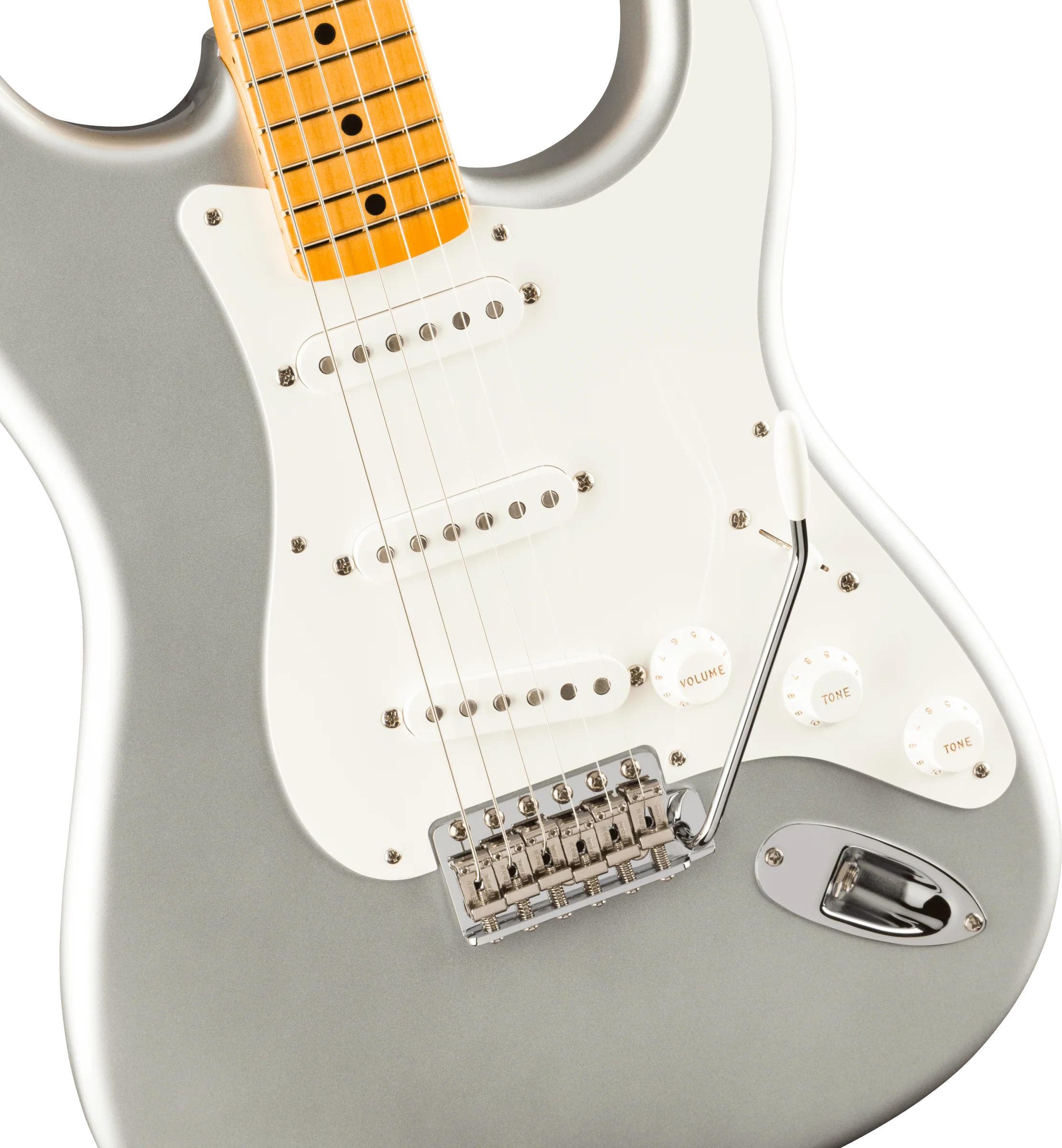 Fender American Original '50s Stratocaster Maple Fingerboard Inca Silver Electric Guitar - Image 3
