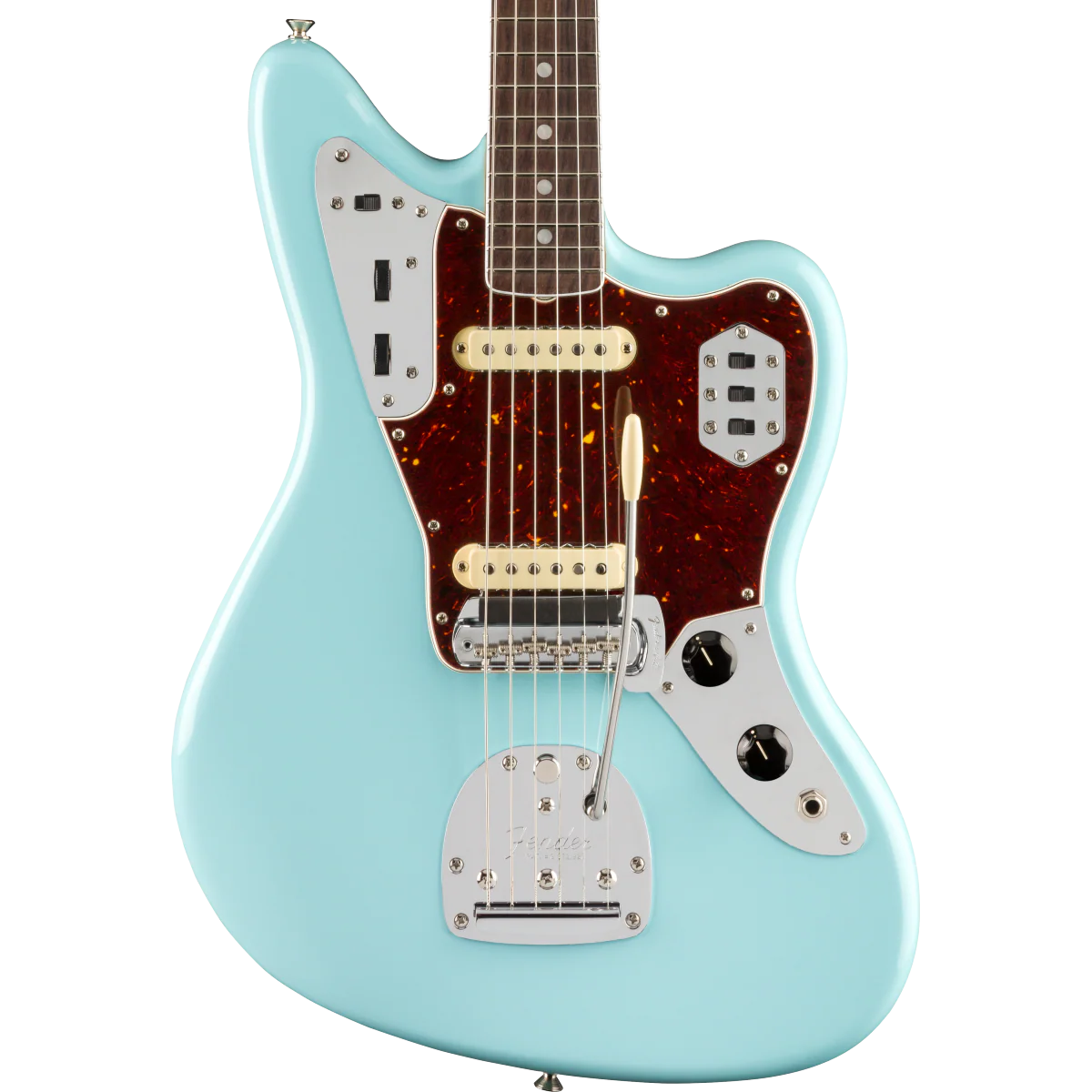 Fender American Original '60s Jaguar Rosewood Fingerboard Daphne Blue Electric Guitar