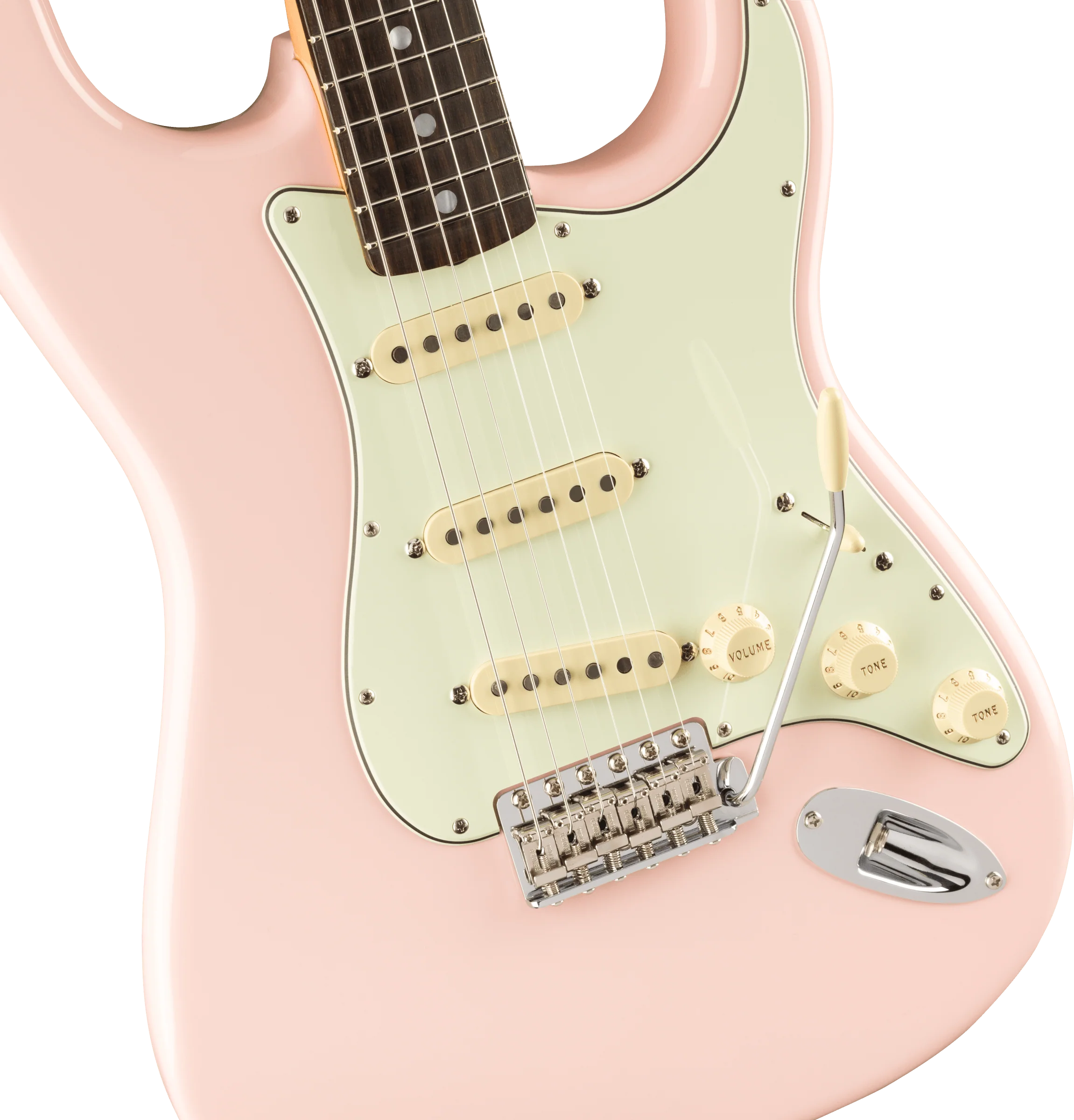 Fender American Original '60s Stratocaster Rosewood Fingerboard Shell Pink Electric Guitar - Image 3
