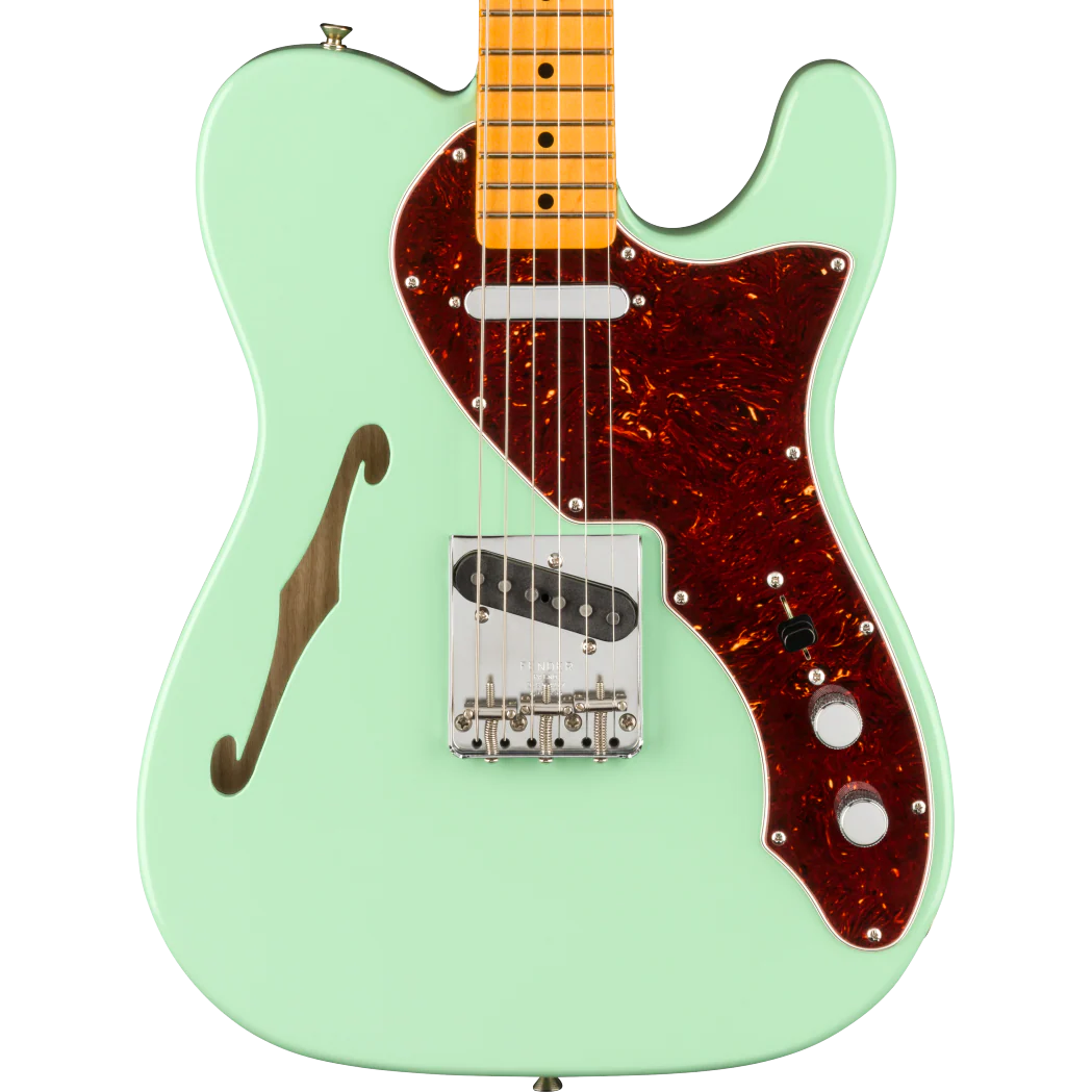 Fender American Original 60s Telecaster Thinline Maple Fingerboard Surf Green Electric Guitar