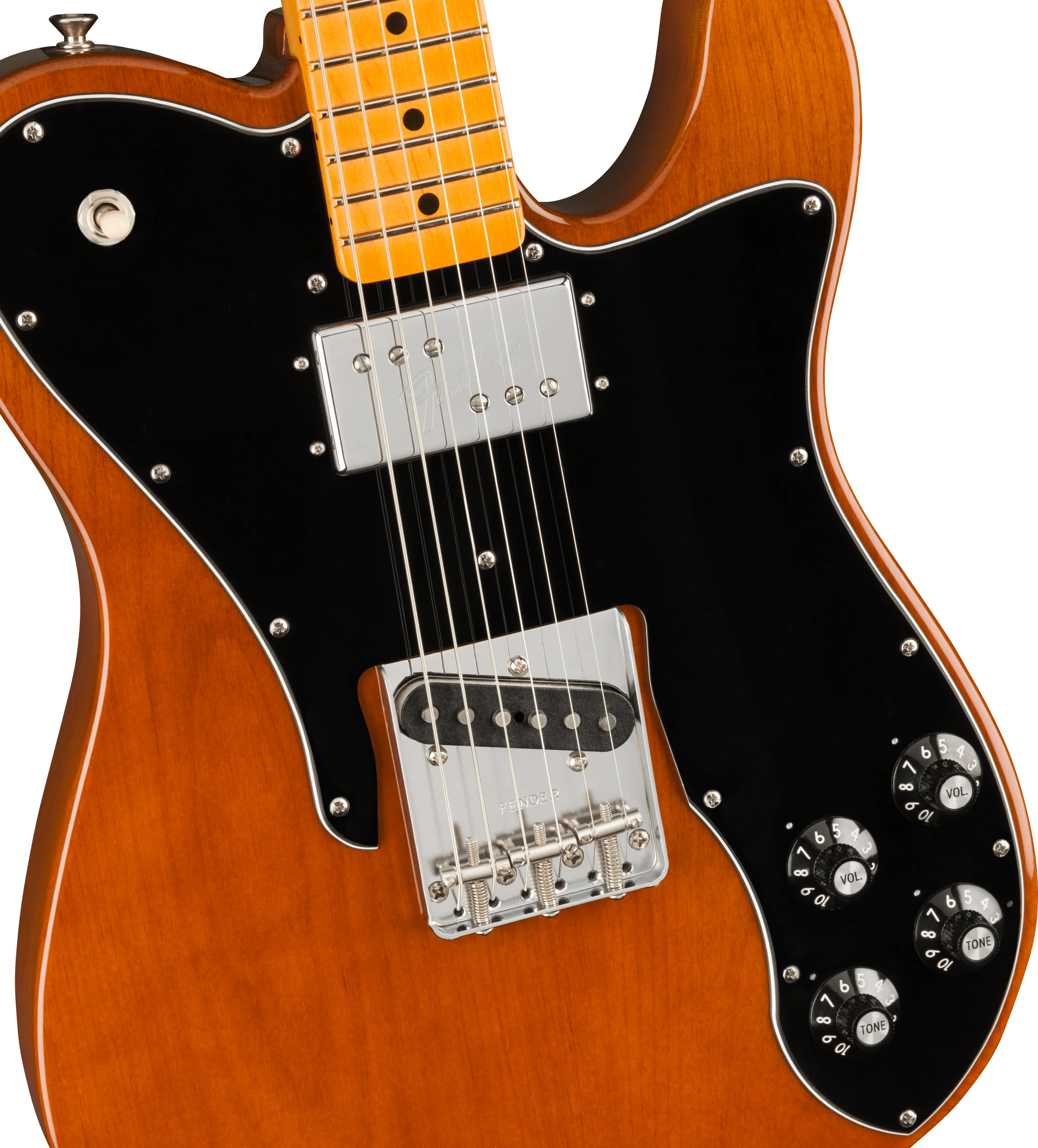 Fender American Original 70s Telecaster Custom Maple Fingerboard Mocha Electric Guitar - Image 3
