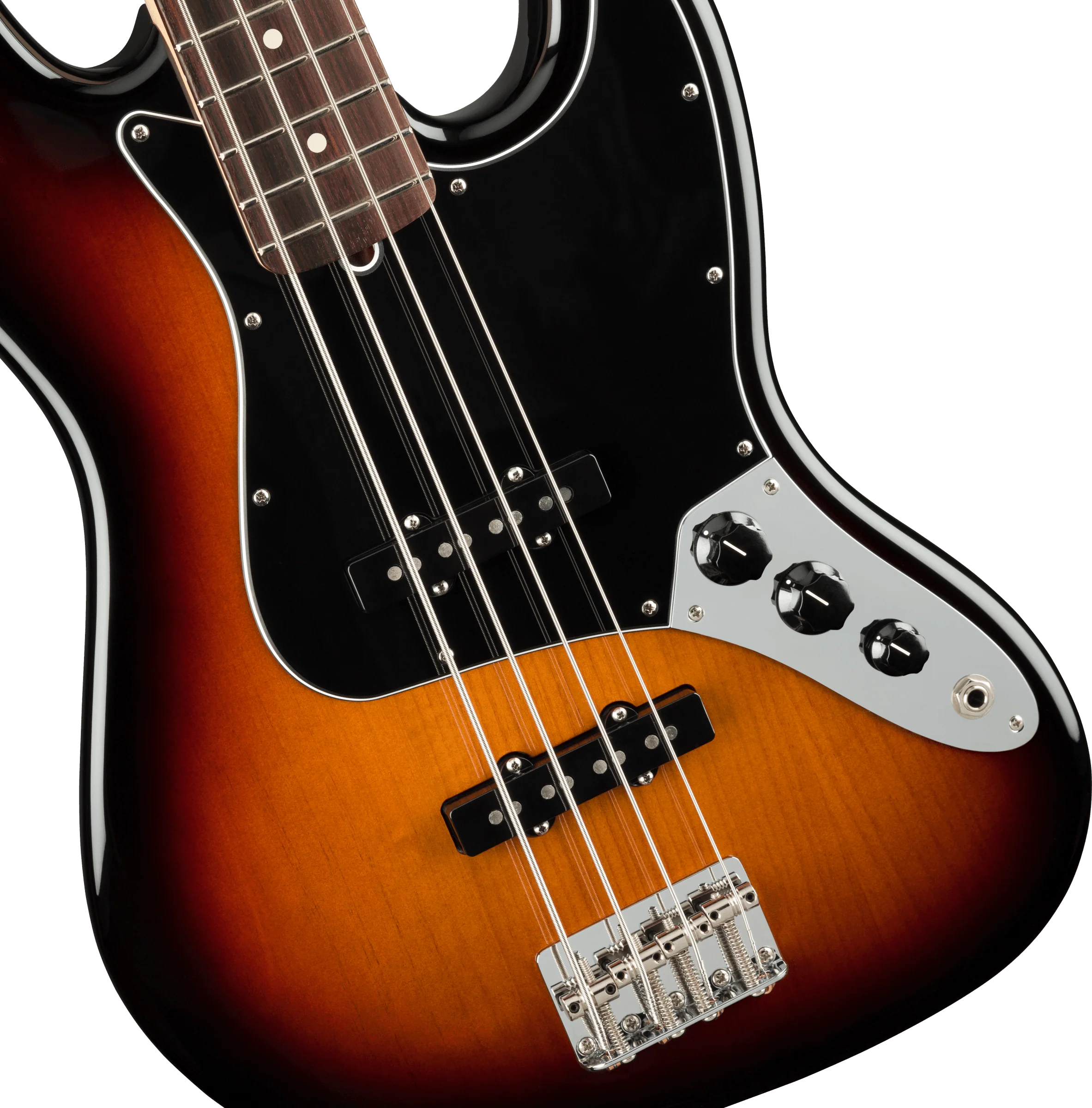 Fender American Performer Jazz Bass Rosewood Fingerboard 3-Color Sunburst With Gig Bag - Image 3