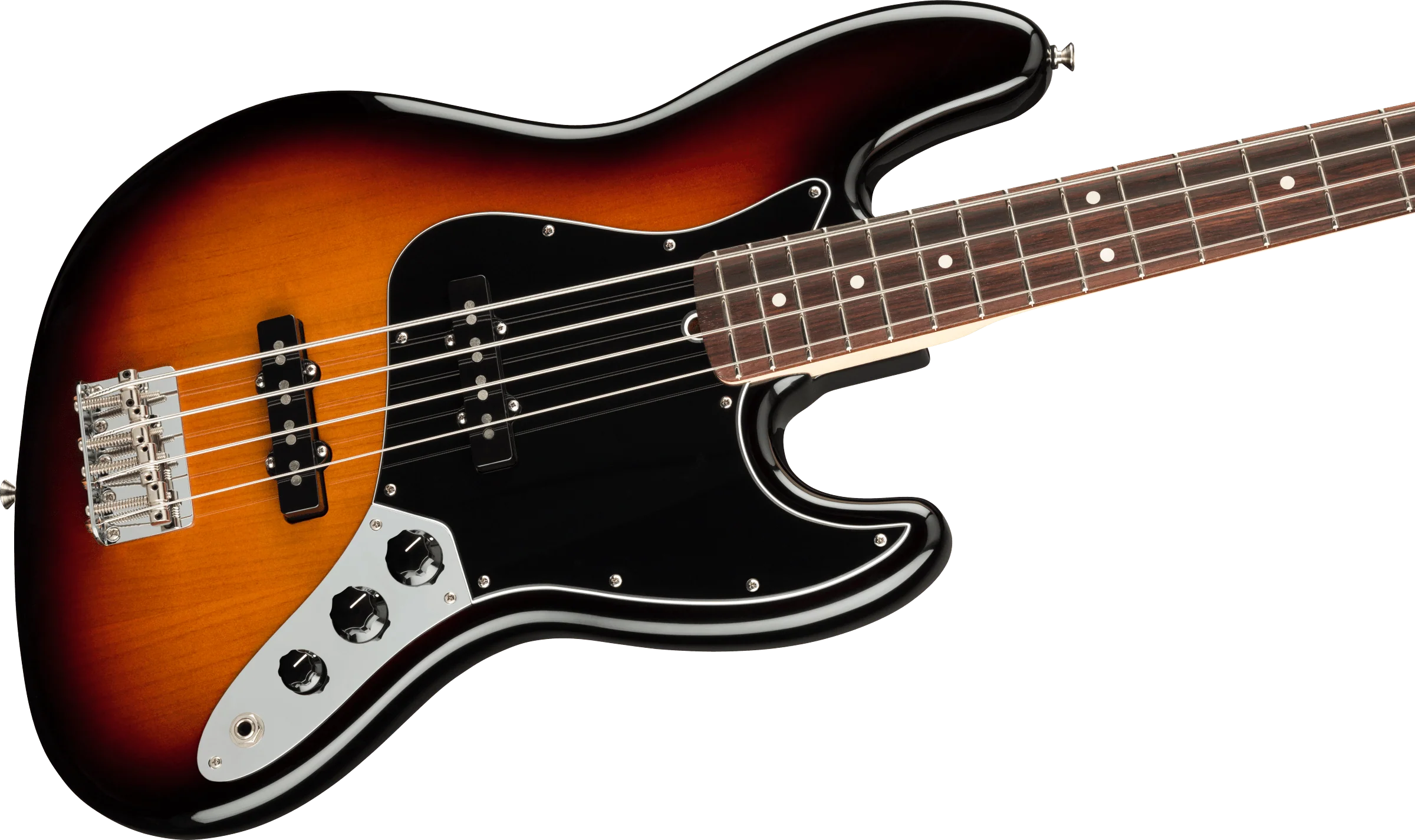 Fender American Performer Jazz Bass Rosewood Fingerboard 3-Color Sunburst With Gig Bag - Image 4